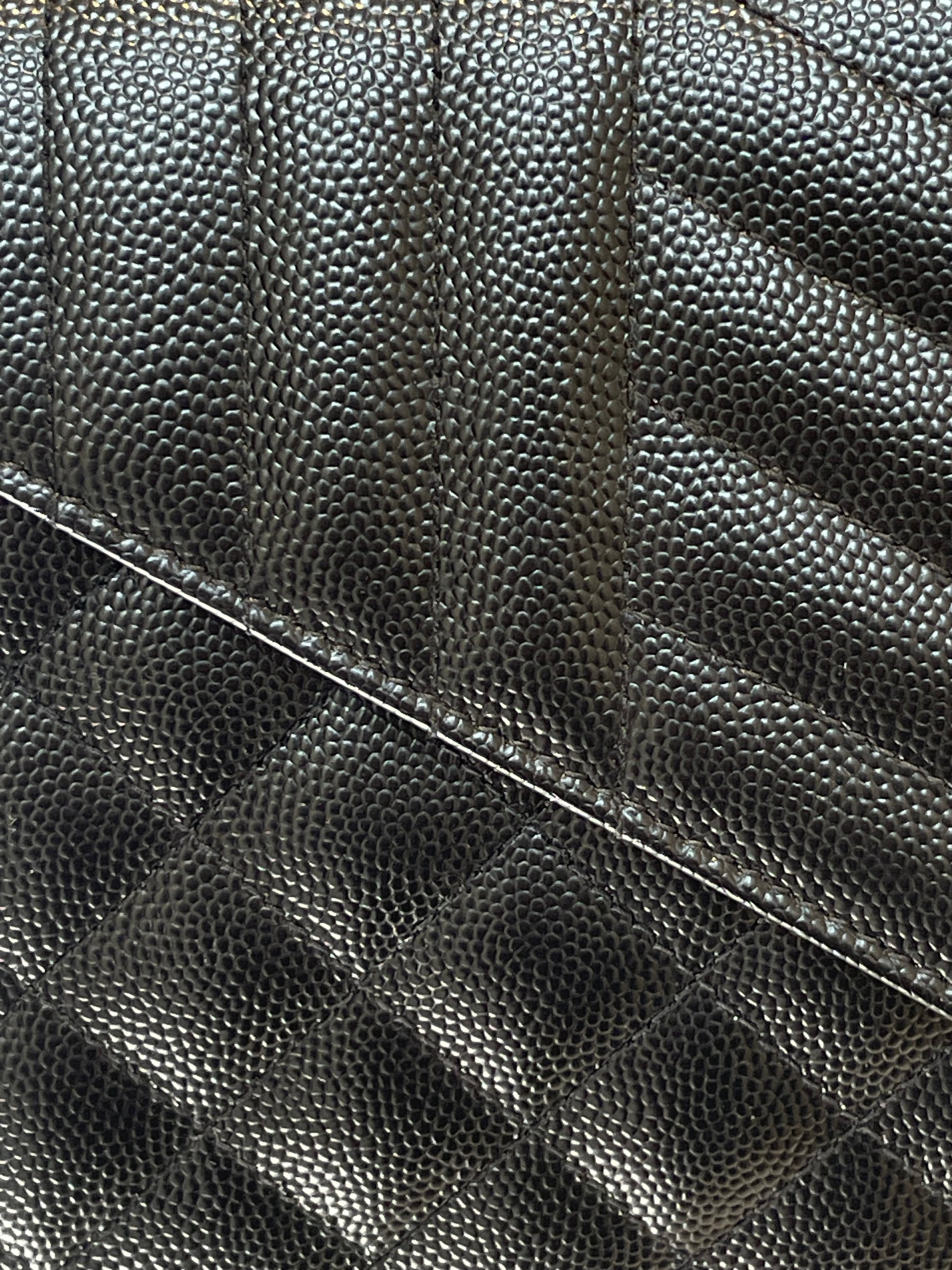 SAINT LAURENT/Cross Body Bag/Leather/BLK/ENVELOPE TRIQUILT YSL GOLD view 10