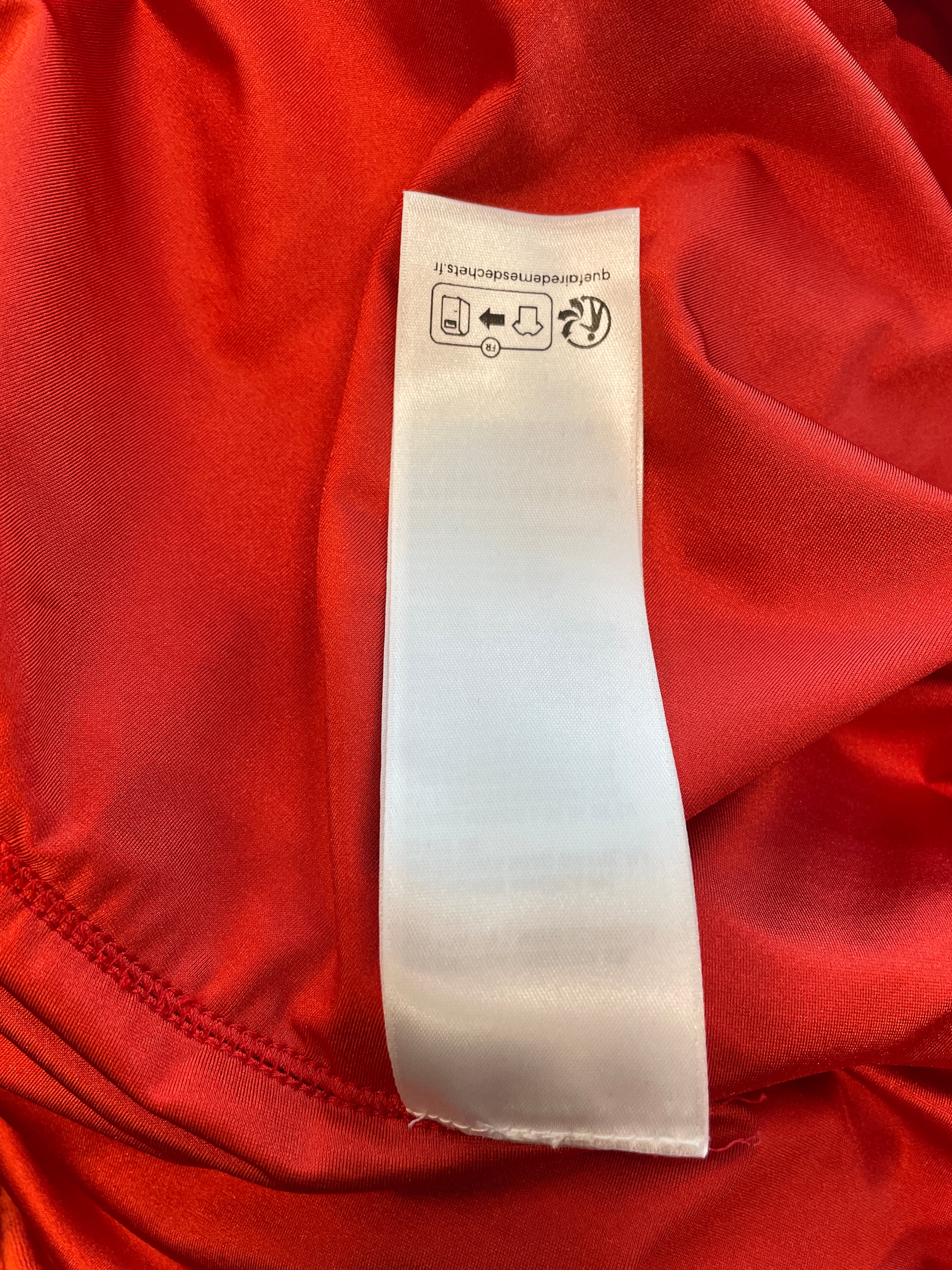 BALENCIAGA/Dress/36/RED/velvet gown view 7