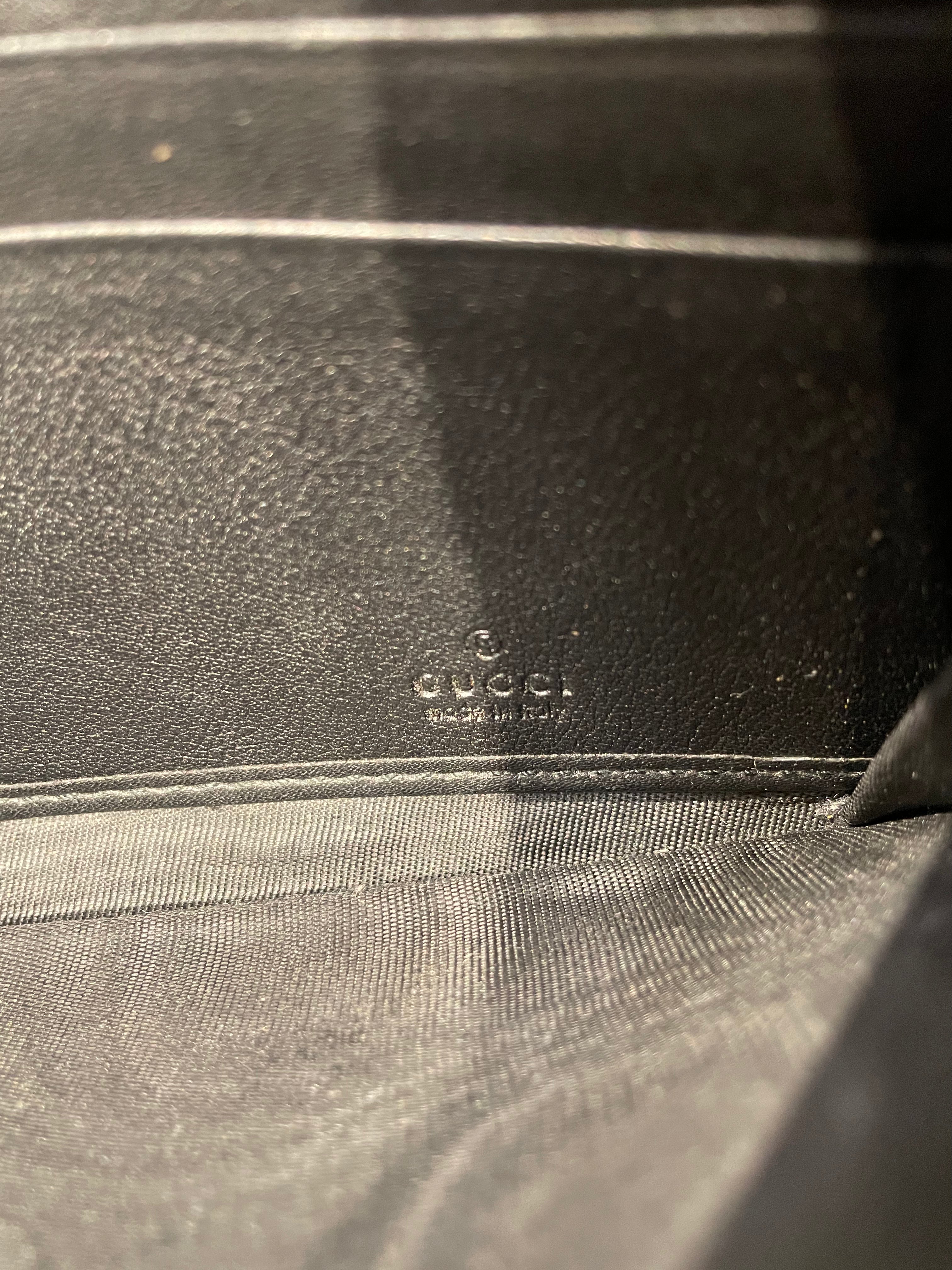 GUCCI/Long Wallet/Monogram/Leather/BLK/MICROGUCCISSIMA FLAP WALLET view 3