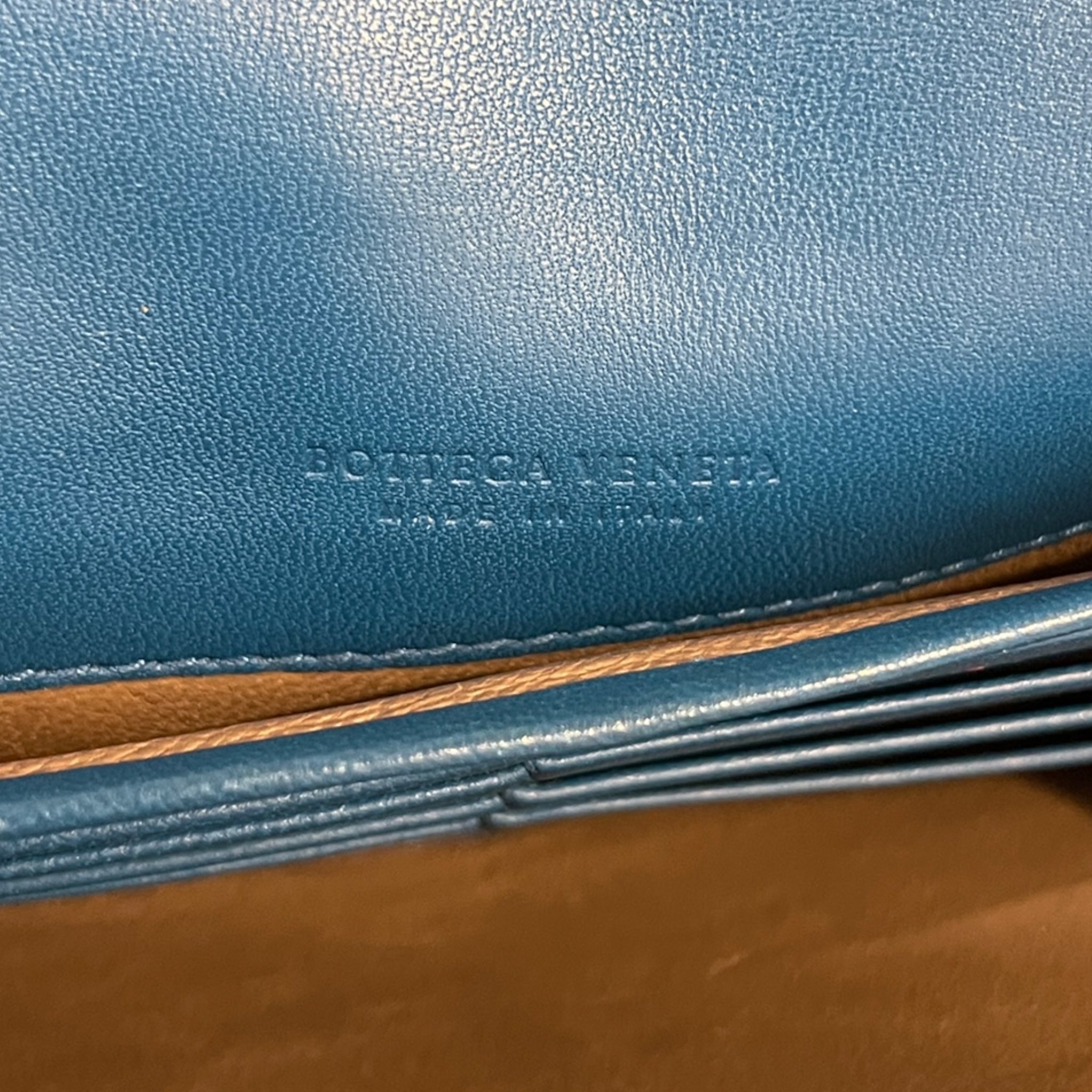 BOTTEGA VENETA/Long Wallet/Leather/BLU/L's/JH9DTKC, SNAKESKIN WEAVE view 5