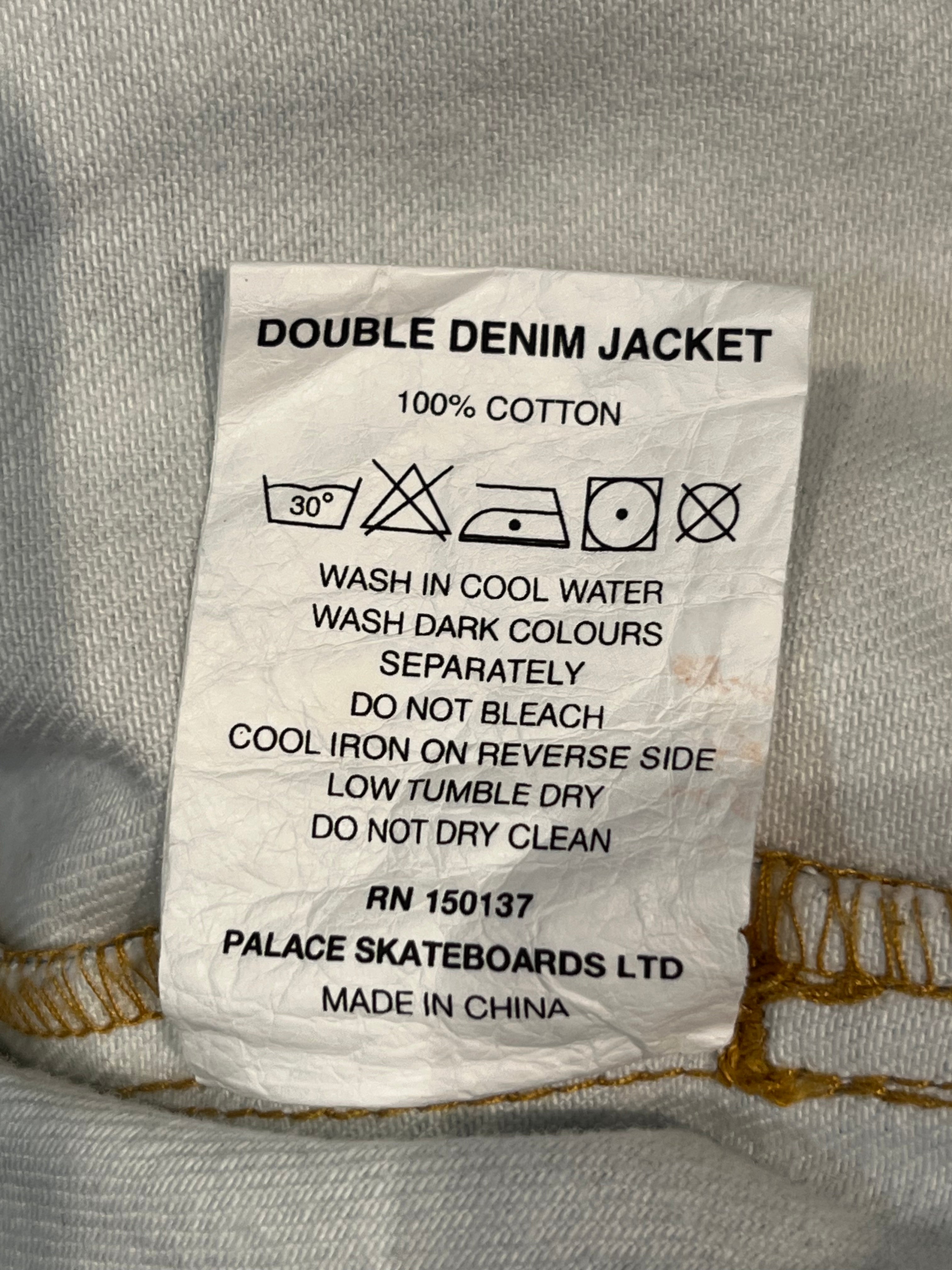 PALACE/Denim Jkt/XL/Cotton/IDG/Double Breasted/All Over Print/RN150137 double denim jkt view 5