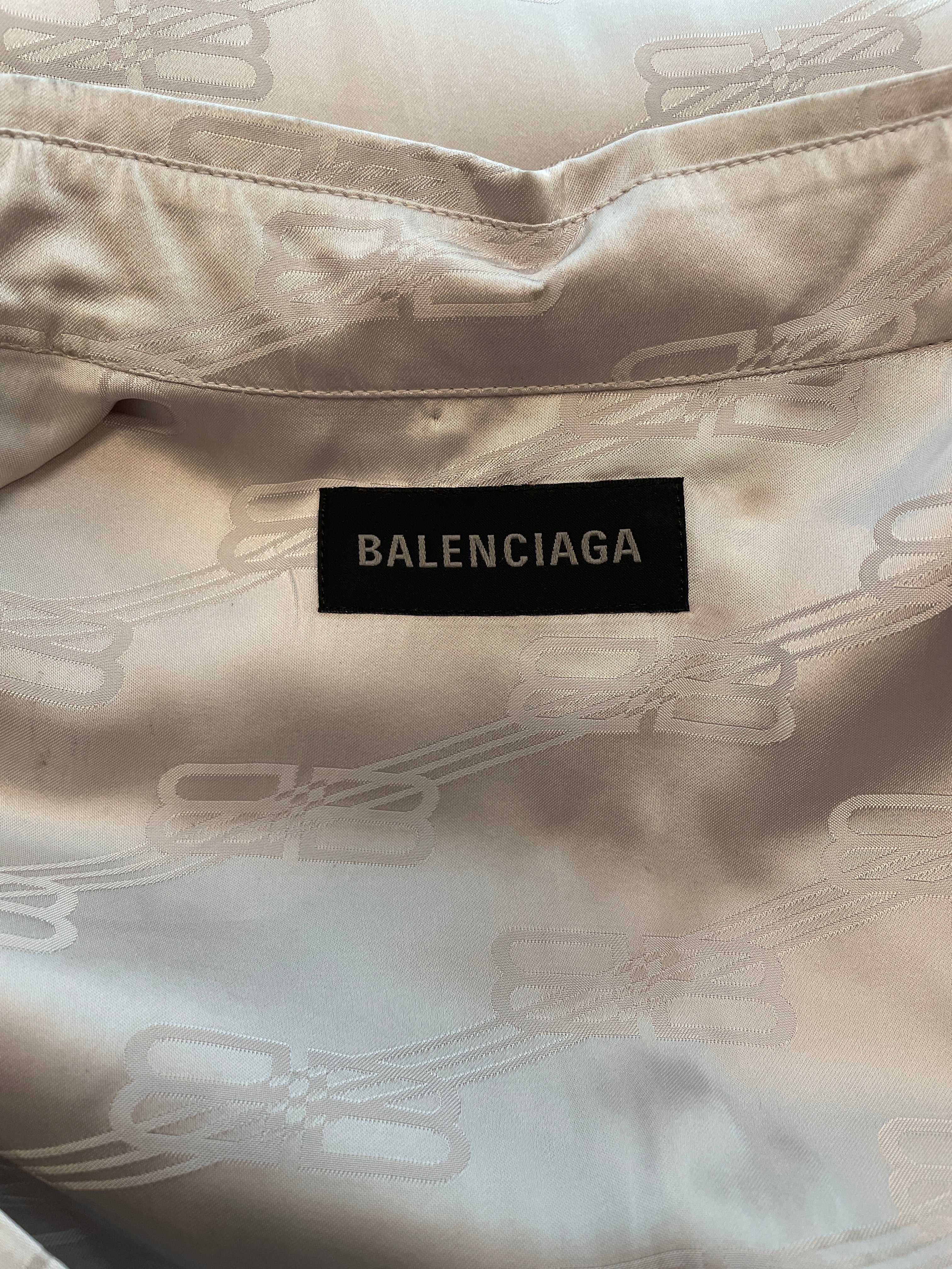BALENCIAGA/Dress/34/Monogram/SLV/button up gown view 3