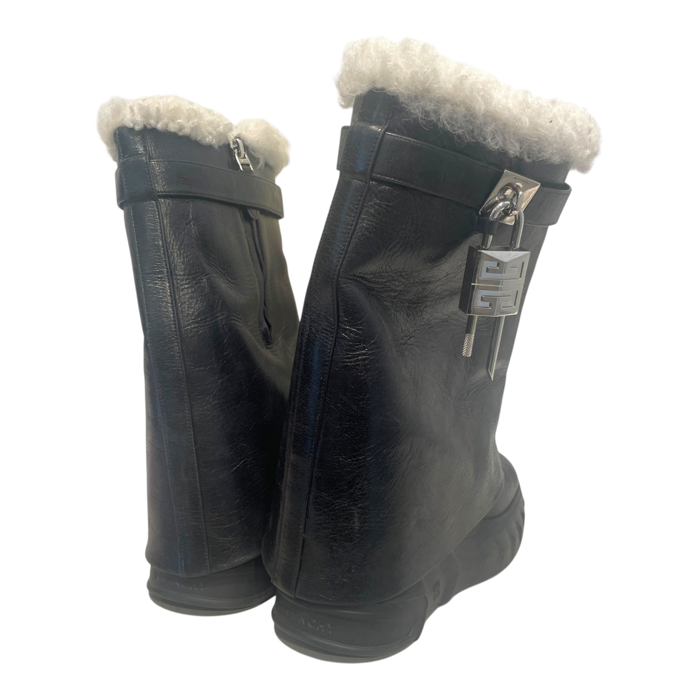 GIVENCHY/Boots/EU 37/Leather/BLK/Snow Boots view 2