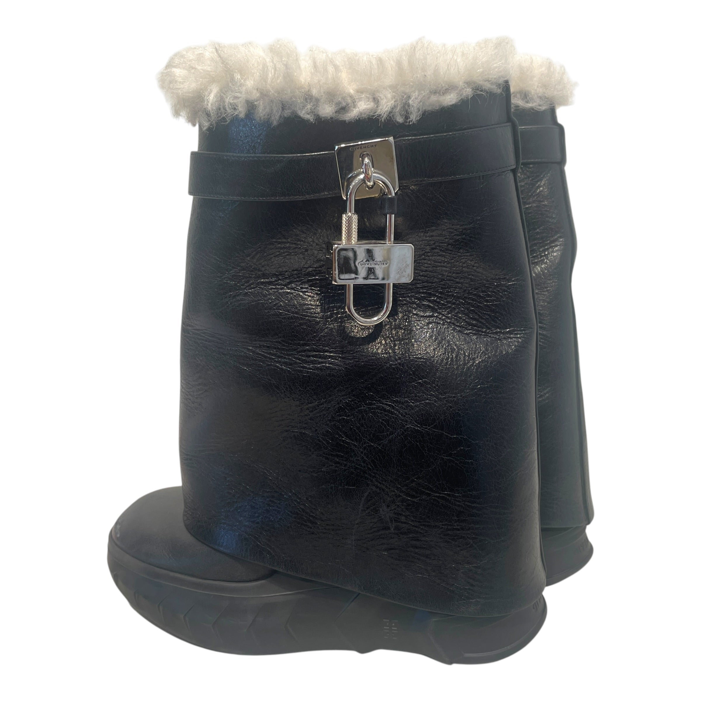 GIVENCHY/Boots/EU 37/Leather/BLK/Snow Boots view 3