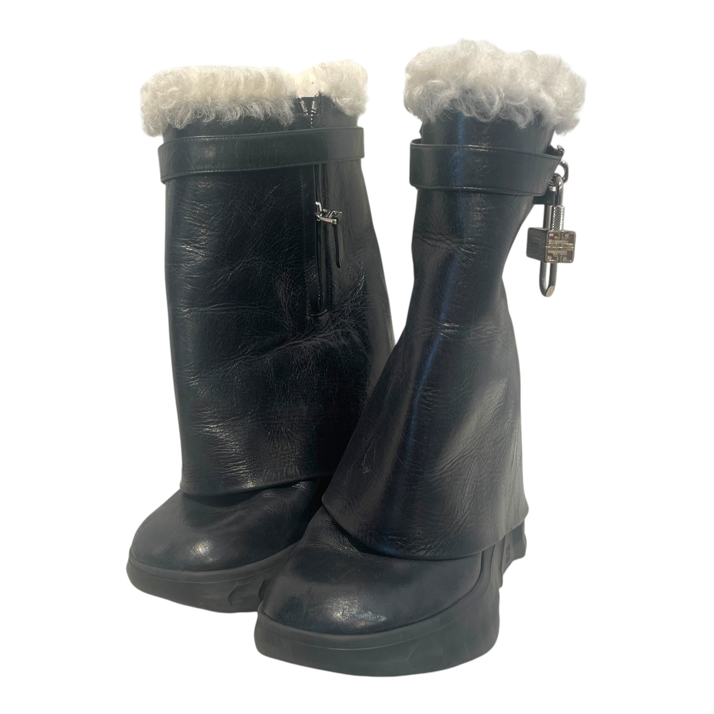GIVENCHY/Boots/EU 37/Leather/BLK/Snow Boots view 4