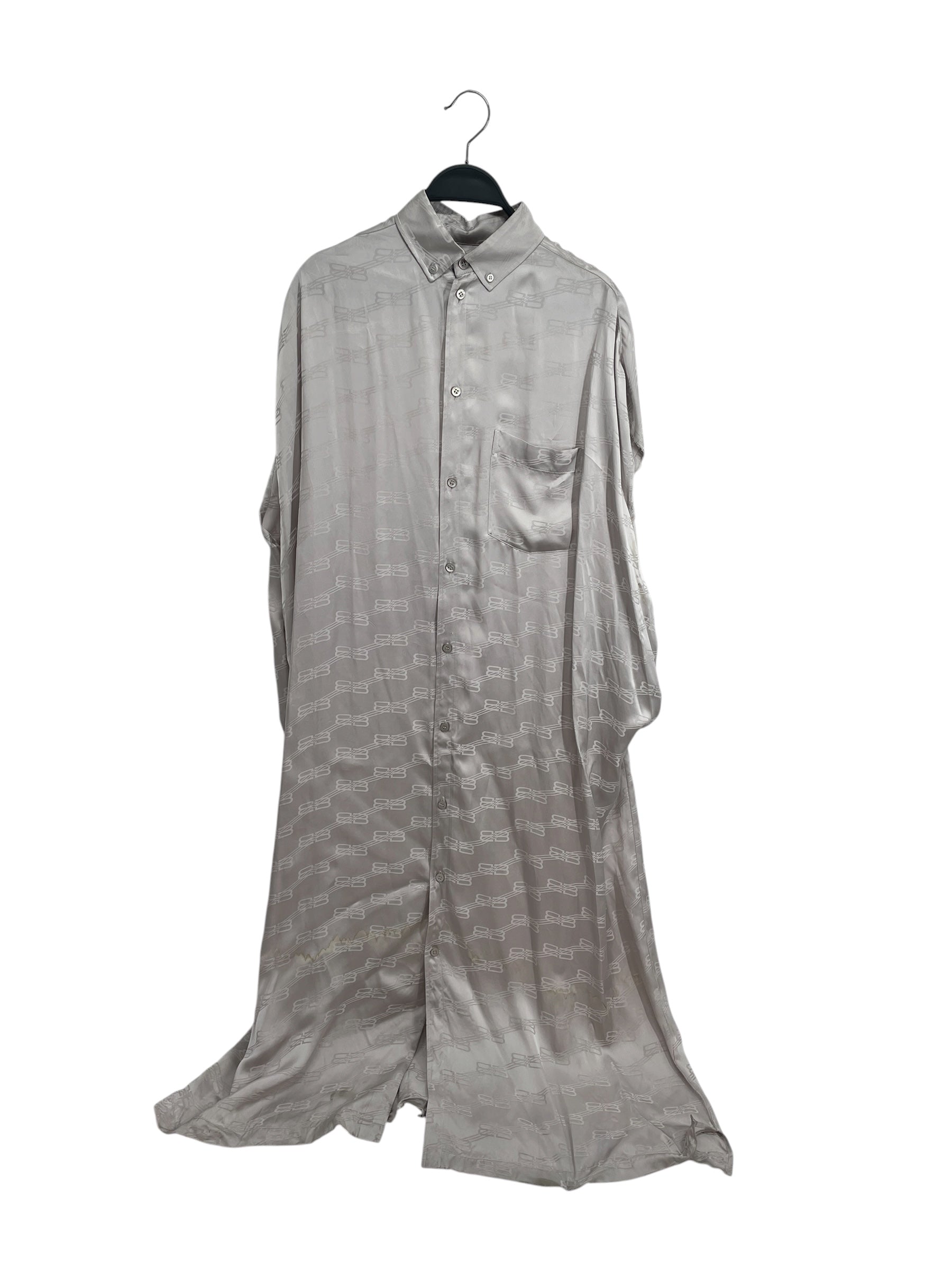 BALENCIAGA/Dress/34/Monogram/SLV/button up gown view 1