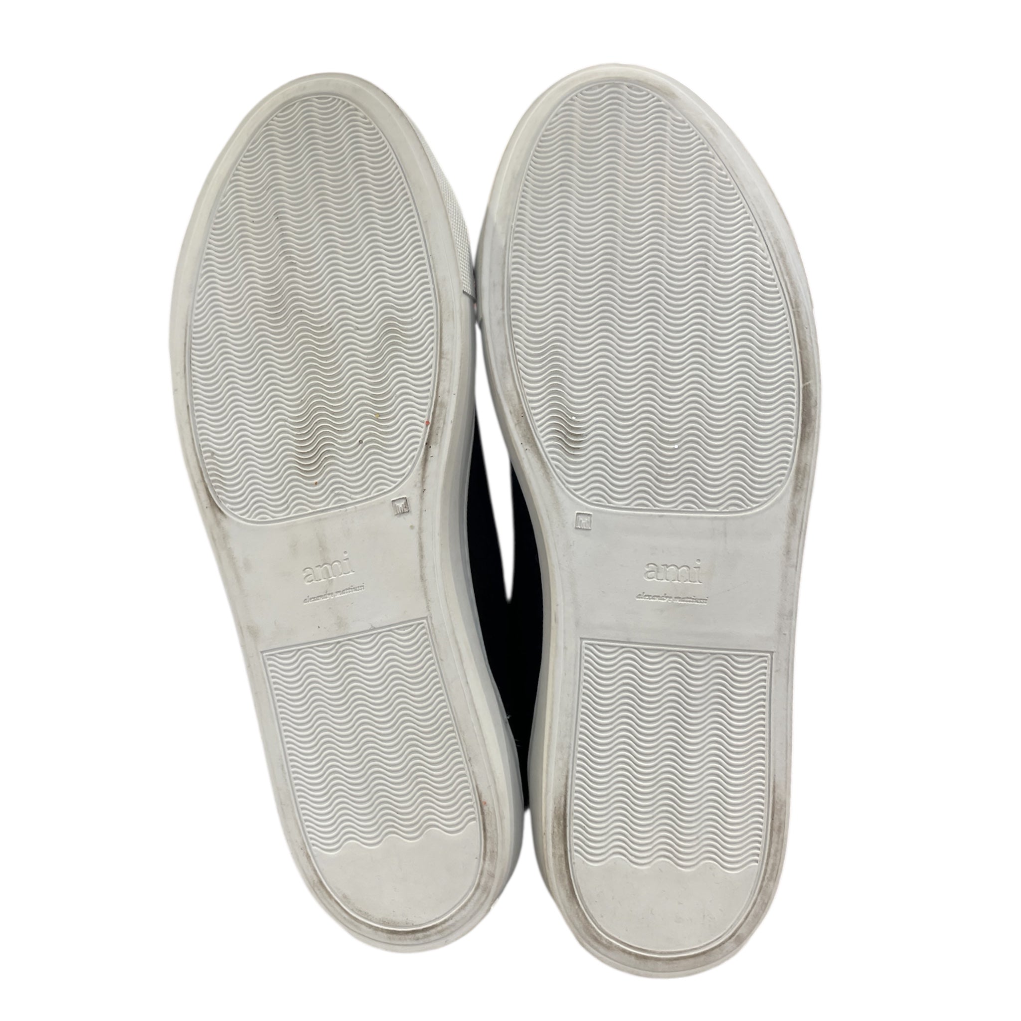 AMI PARIS/Low-Sneakers/US 9/Cotton/BLK/rubber white toe view 6