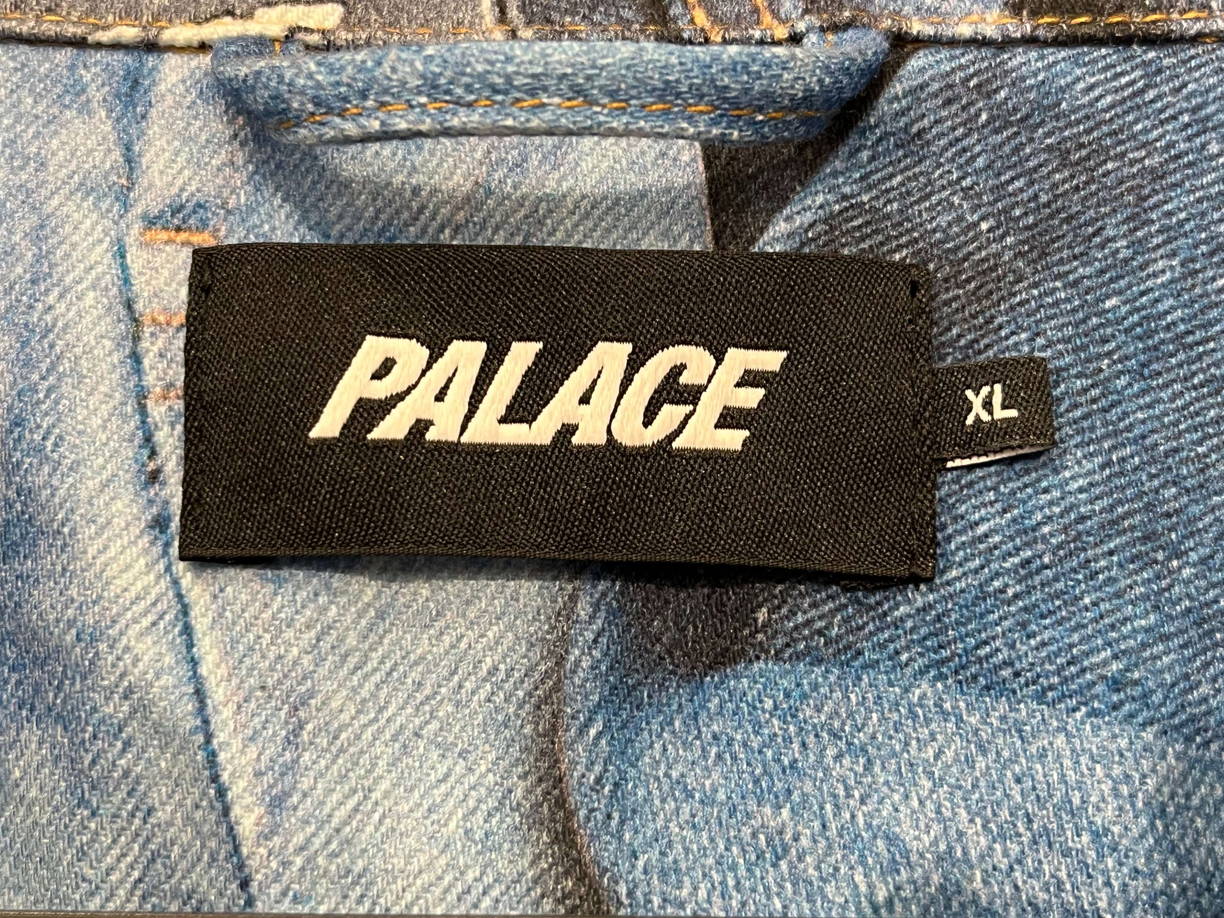 PALACE/Denim Jkt/XL/Cotton/IDG/Double Breasted/All Over Print/RN150137 double denim jkt view 4