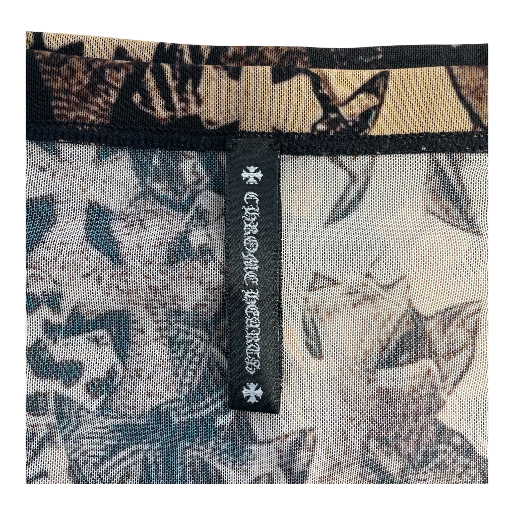 CHROME HEARTS/Skirt/S/Nylon/BRW/WATERFALLS MESHSTACKED CROSS view 3