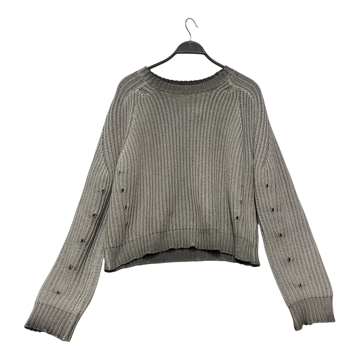 K2/Sweater/S/Cotton/GRY/distressed view 1