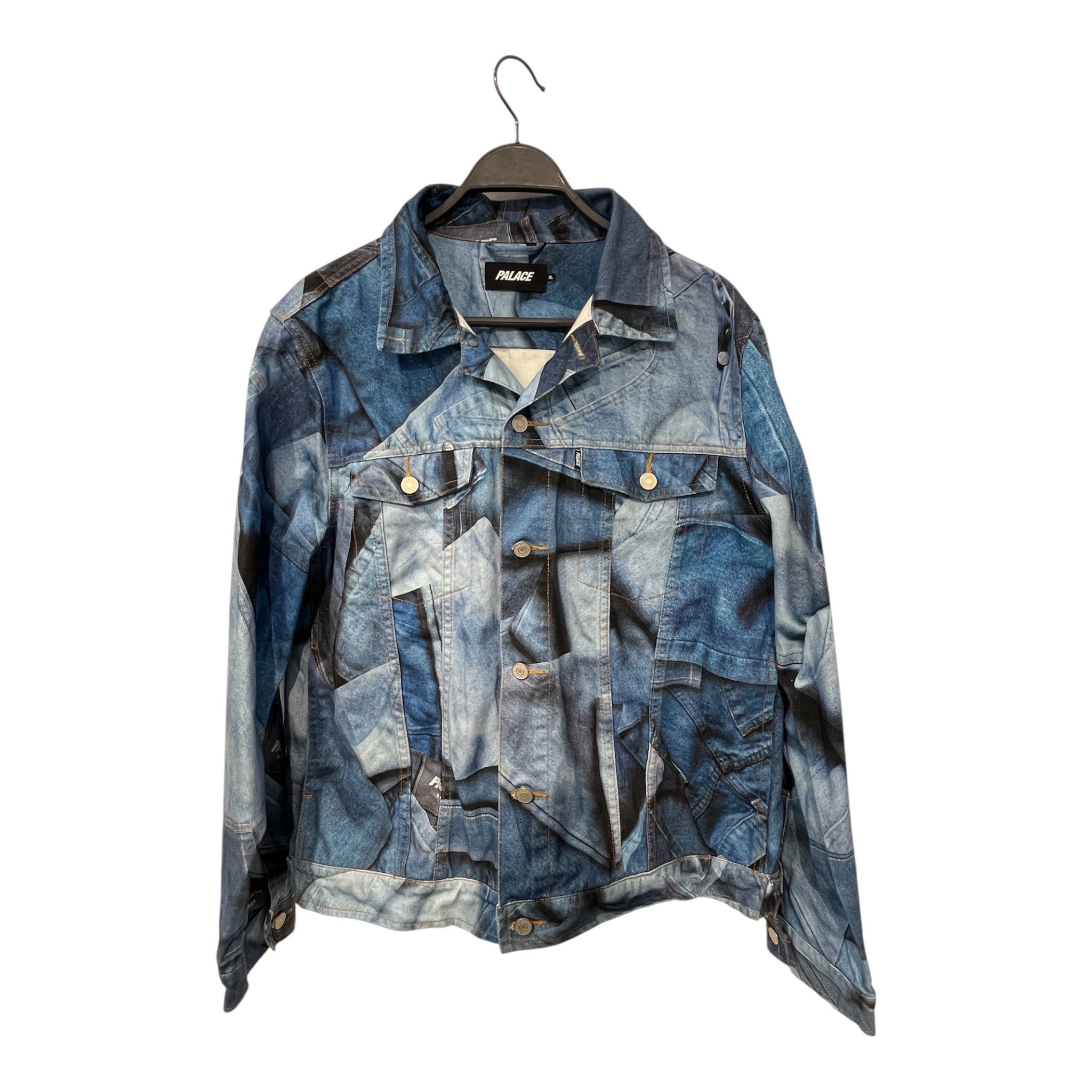 PALACE/Denim Jkt/XL/Cotton/IDG/Double Breasted/All Over Print/RN150137 double denim jkt view 1