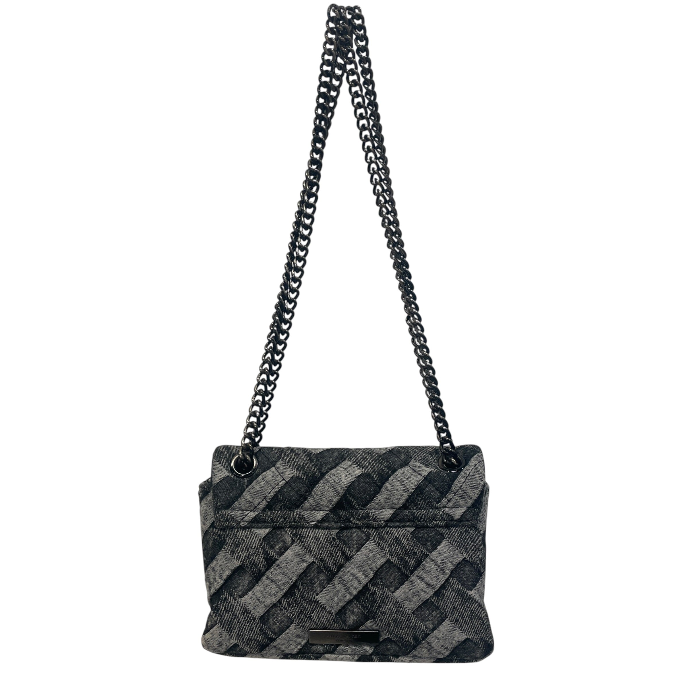 Kurt Geiger/Cross Body Bag/Stripe/GRY/kensington in gry-blk cloth view 2