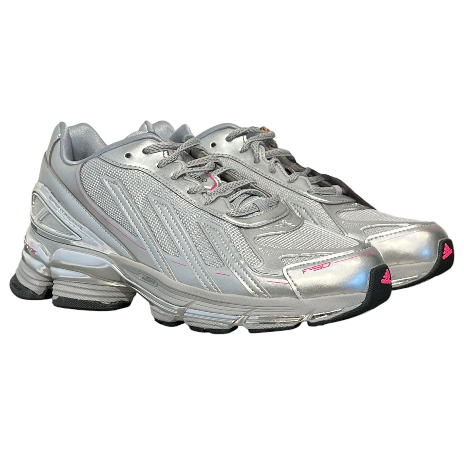 adidas/Sp5der/Low-Sneakers/US 8.5/Cotton/SLV/silver collab f50 sneakers view 1