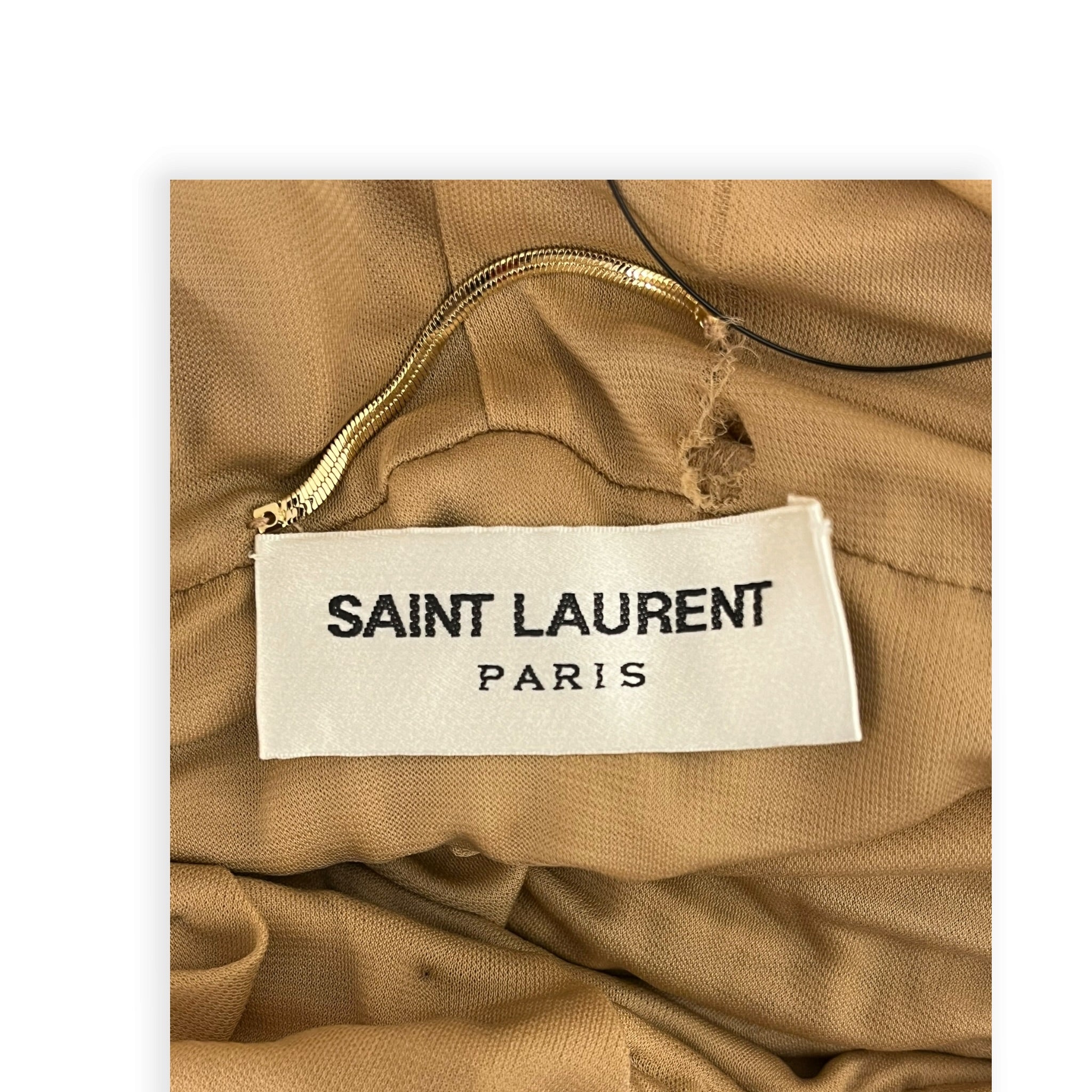 SAINT LAURENT/Dress/40/BEG/BNWT JERSEY DOUX LS DRESS view 3