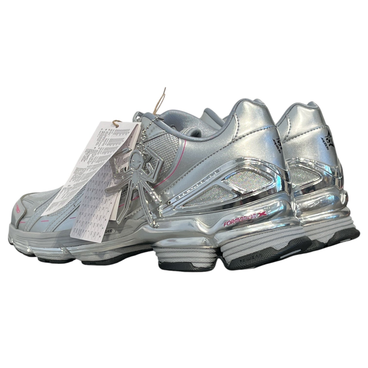 adidas/Sp5der/Low-Sneakers/US 8.5/Cotton/SLV/silver collab f50 sneakers view 2