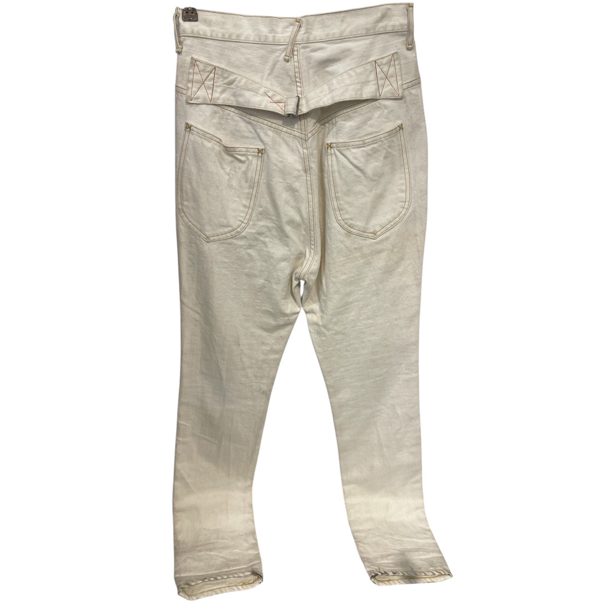 KAPITAL/Skinny Pants/S/Cotton/WHT/kapital 5 pocket view 2