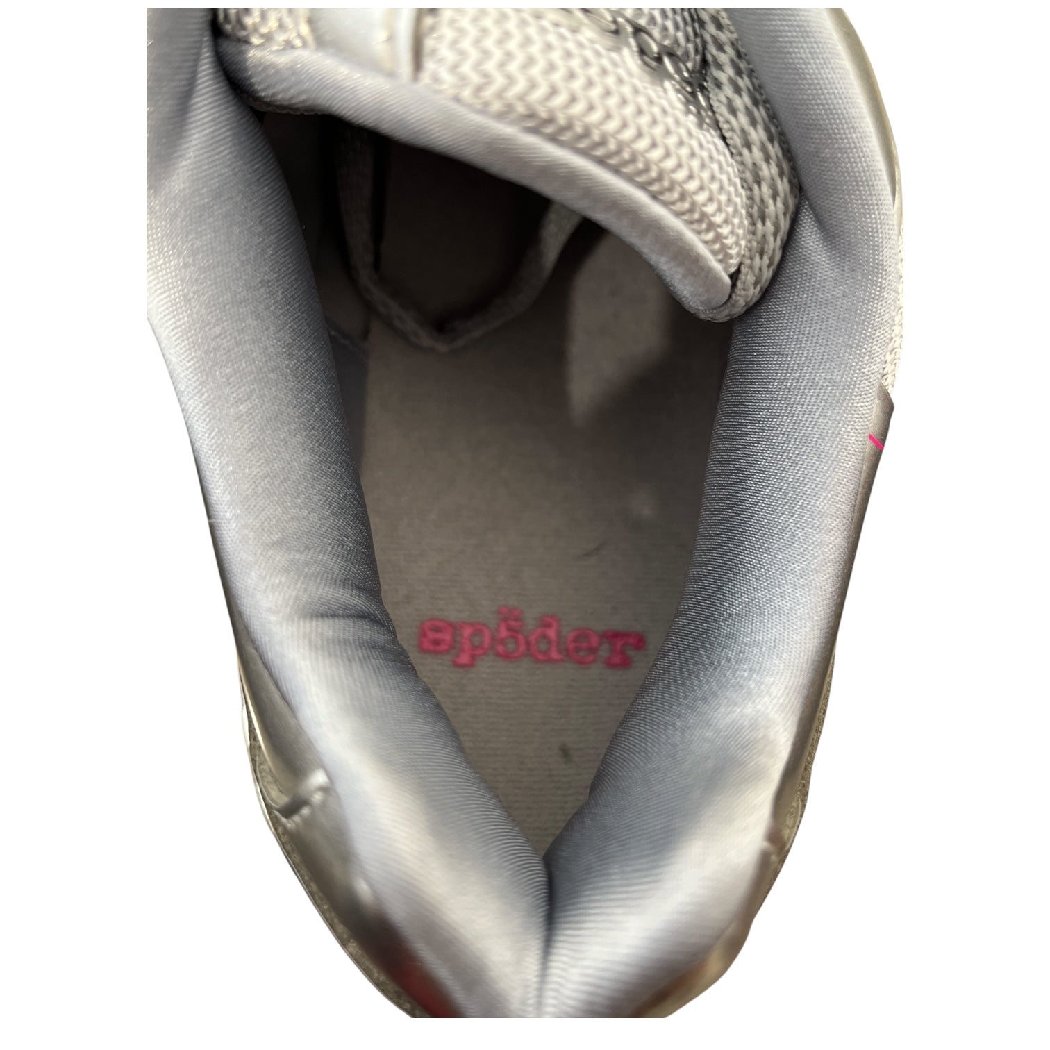 adidas/Sp5der/Low-Sneakers/US 8.5/Cotton/SLV/silver collab f50 sneakers view 3