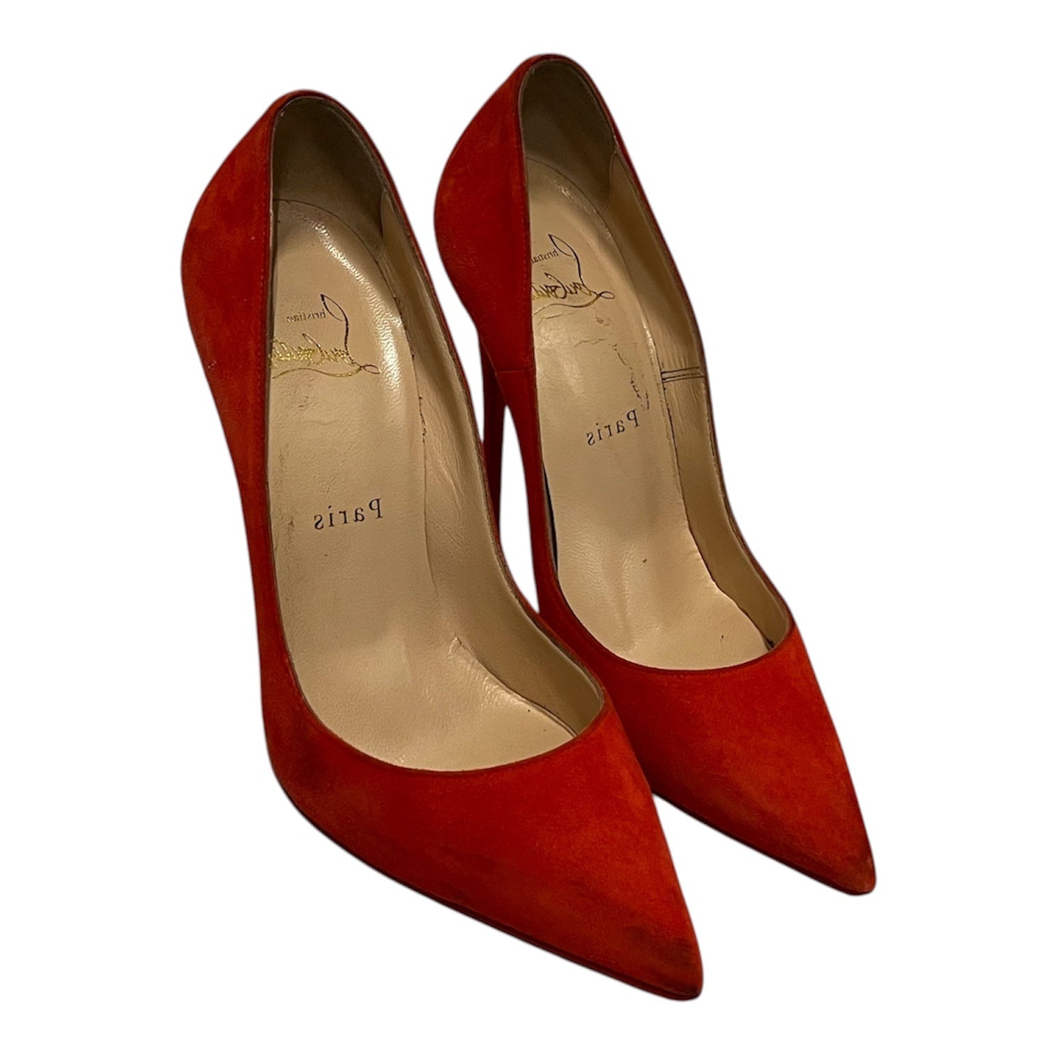 Christian Louboutin/Heels/EU 37/Suede/ORN/katie 120 view 1