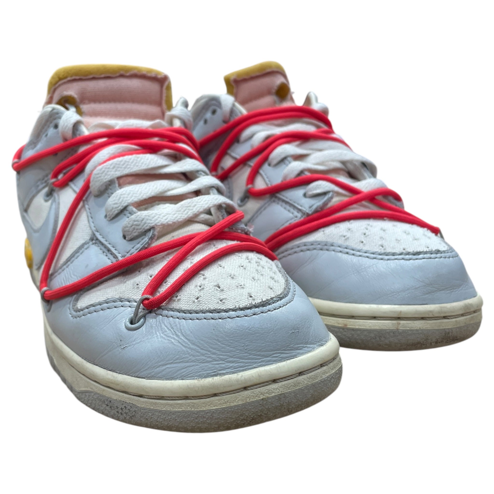 NIKE/OFF-WHITE/Low-Sneakers/US 9/Leather/GRY/DM1602-110 DUNK LOW view 1