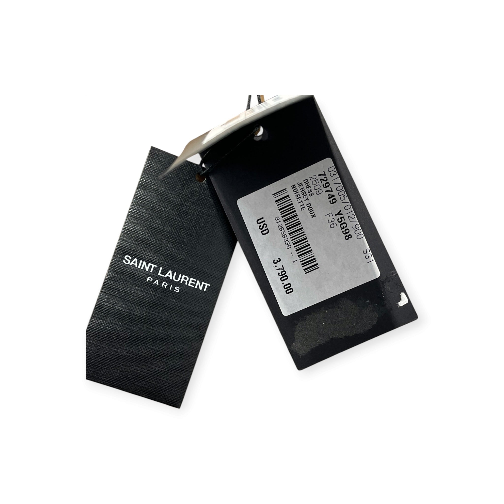 SAINT LAURENT/Dress/40/BEG/BNWT JERSEY DOUX LS DRESS view 7