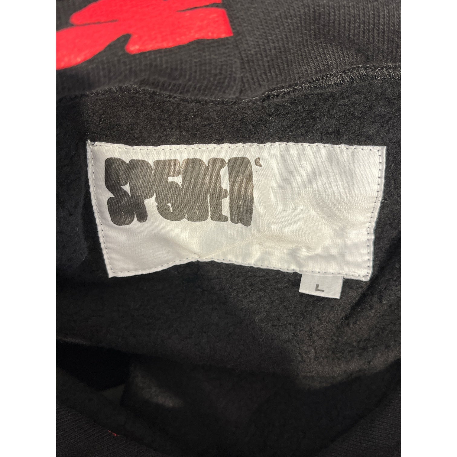 Sp5der/Hoodie/L/Graphic/Cotton/BLK/sp5 sex allover print view 3