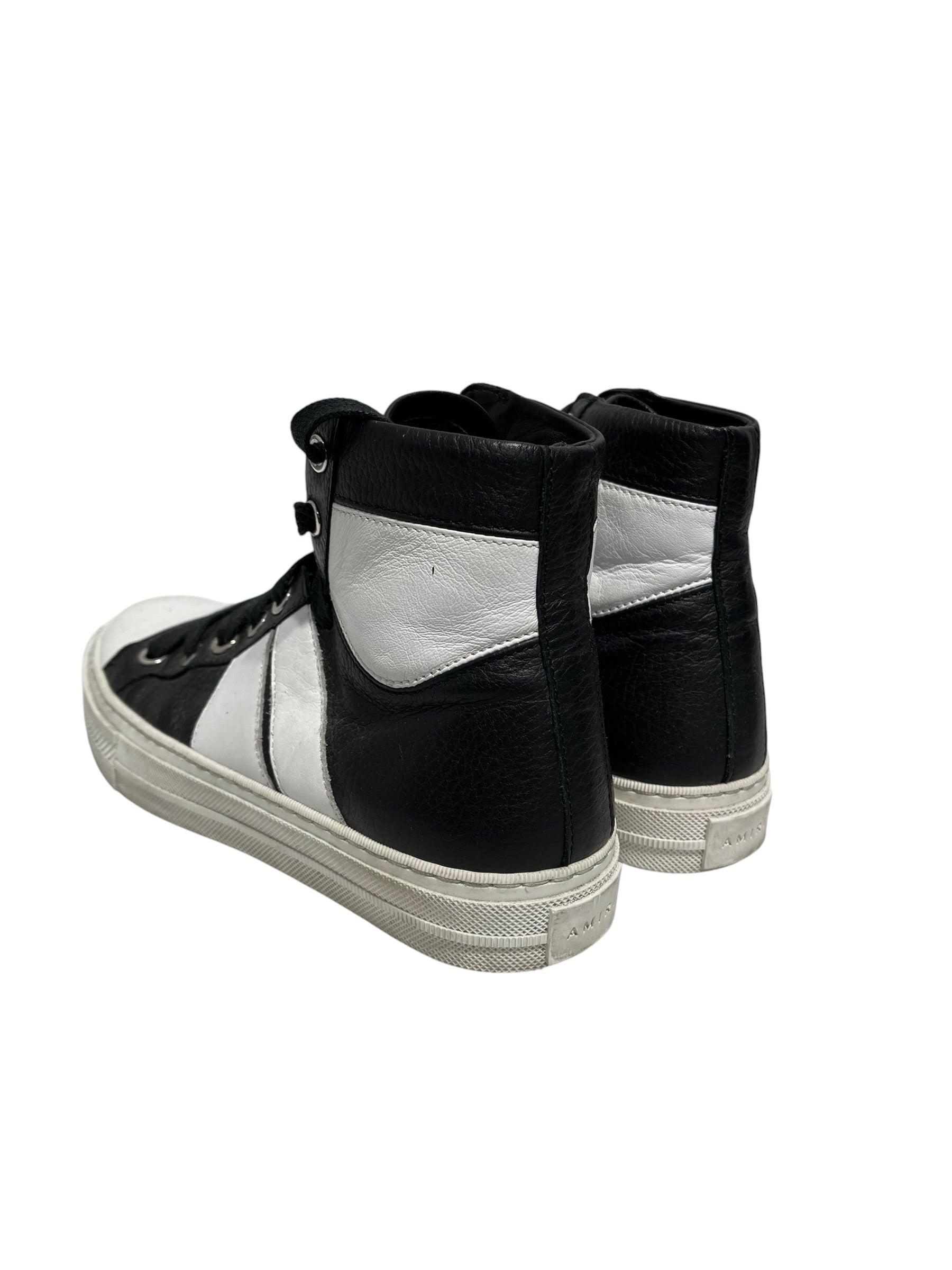 AMIRI/Hi-Sneakers/EU 35/Leather/BLK/TWO STRIPE HIGH TOP SNEAKER view 2
