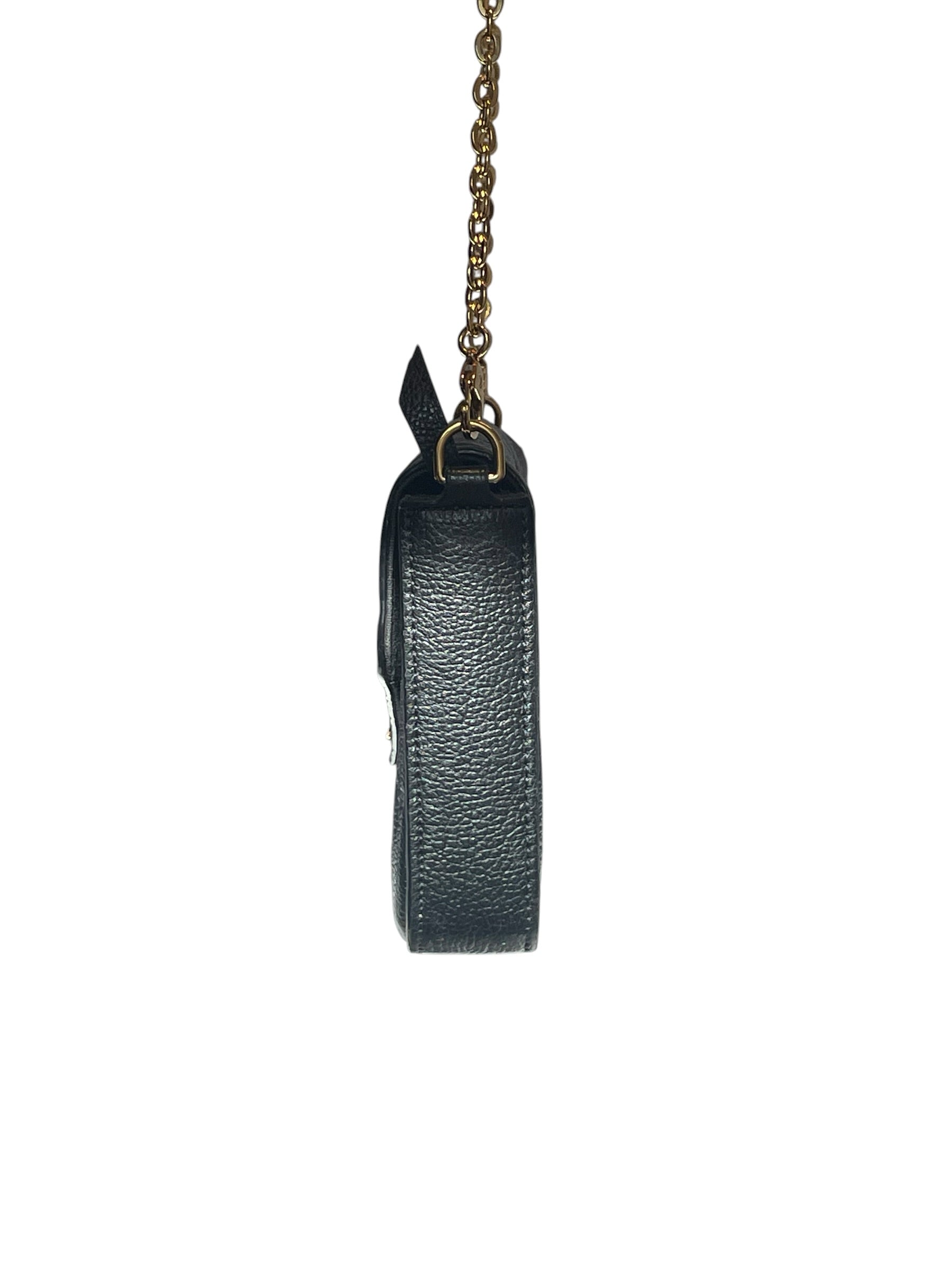 LOUIS VUITTON/Cross Body Bag/Monogram/BLK/FELICIE POCHETTE LV ENVELOPE view 4
