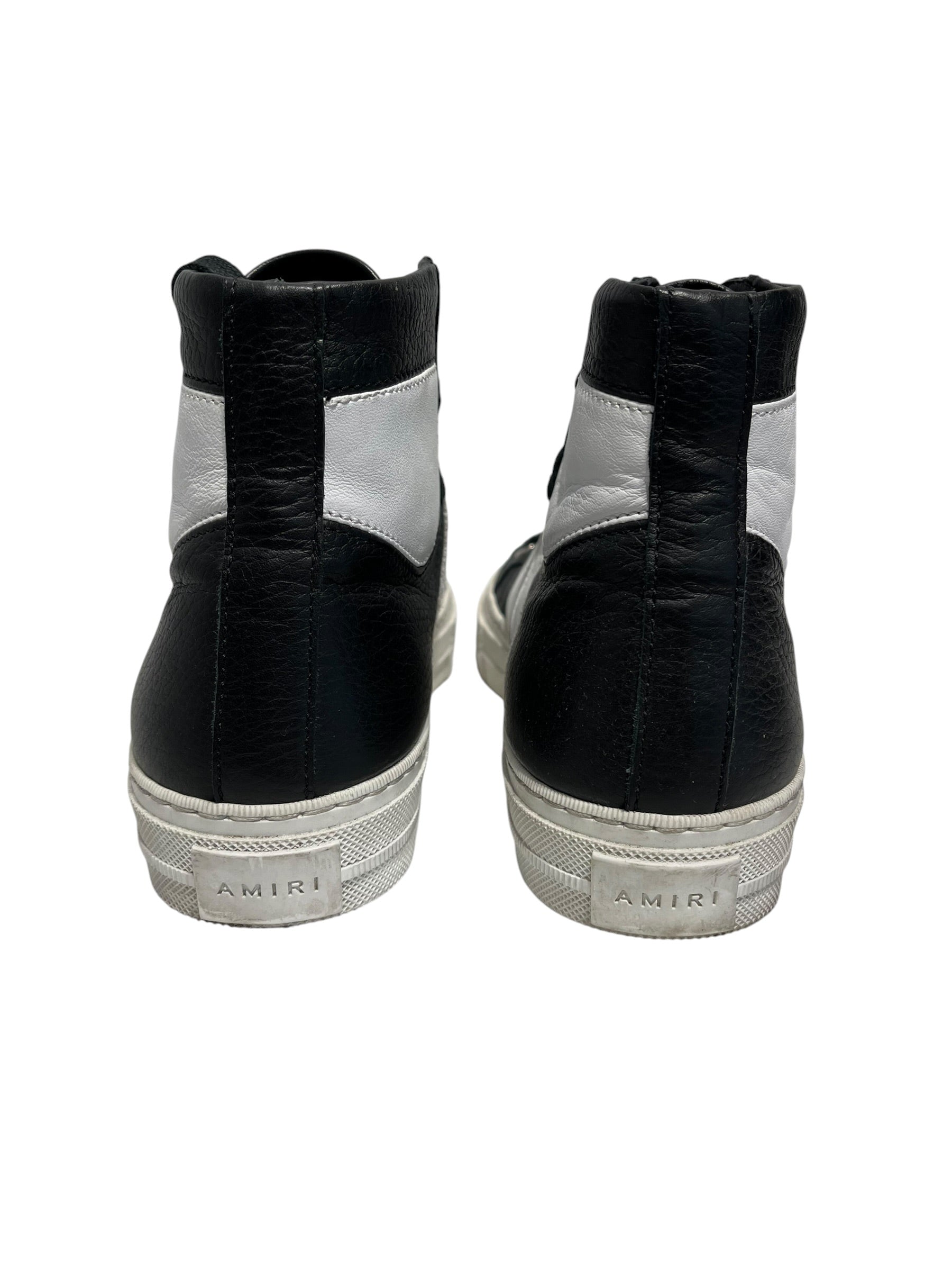 AMIRI/Hi-Sneakers/EU 35/Leather/BLK/TWO STRIPE HIGH TOP SNEAKER view 3