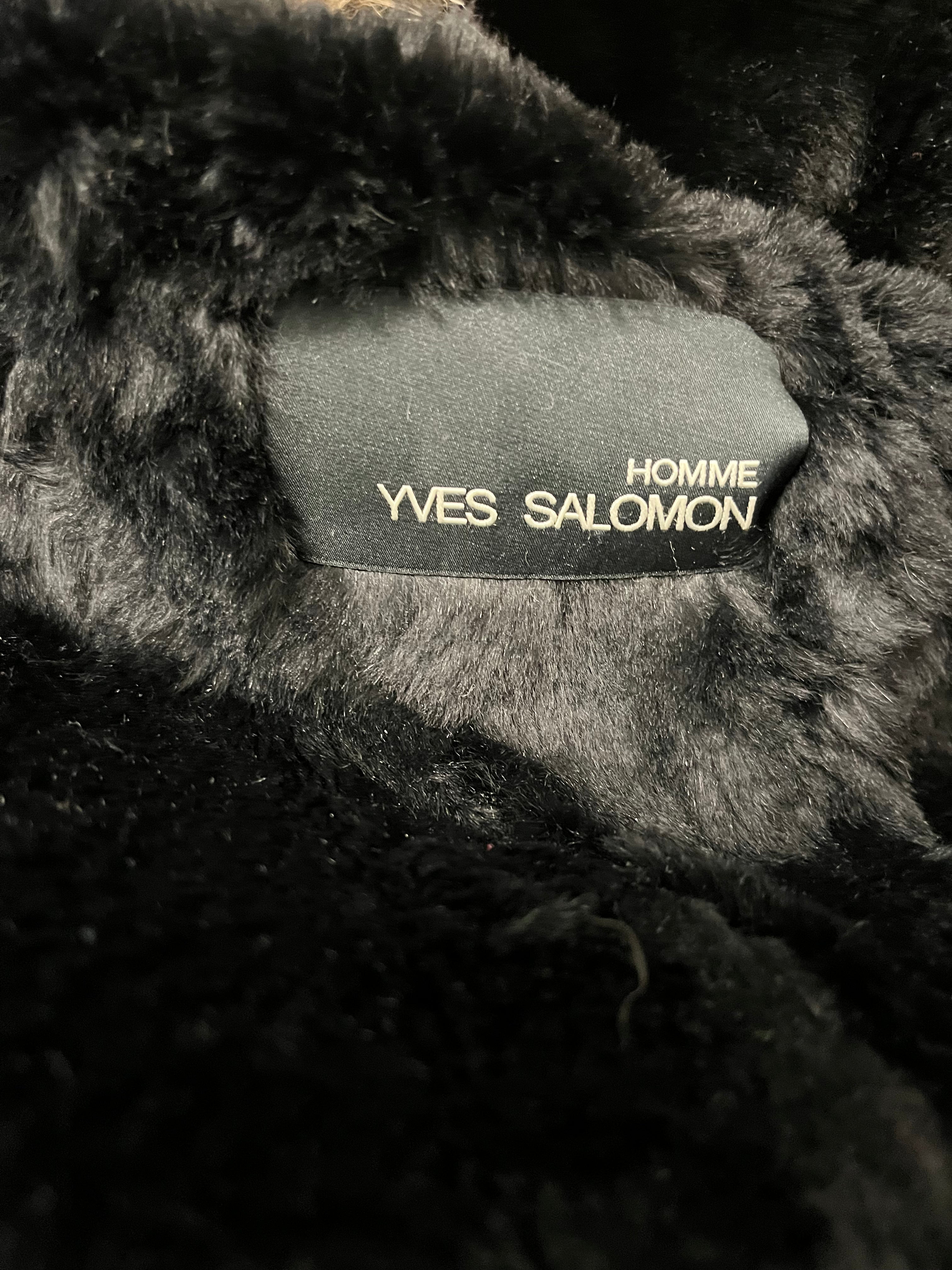 YVES SALOMON/Jacket/54/Polyester/BLK/#INT6WHM01794CT1C99/ FUR TRIM view 3