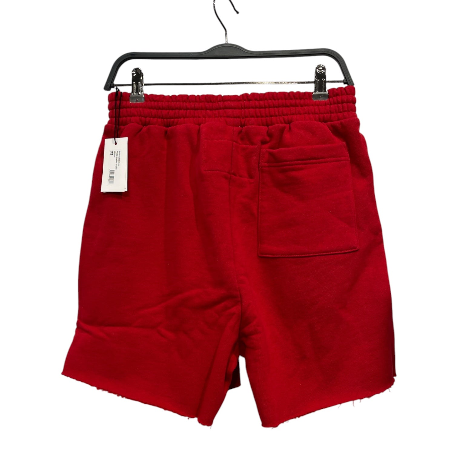 Sp5der/Shorts/XS/Graphic/Cotton/RED/555 front logo graphic view 2