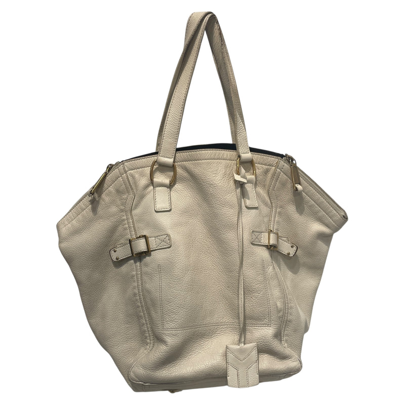 YVES SAINT LAURENT/Hand Bag/OS/Leather/CRM/Downtown Tote Bag 172460 1998