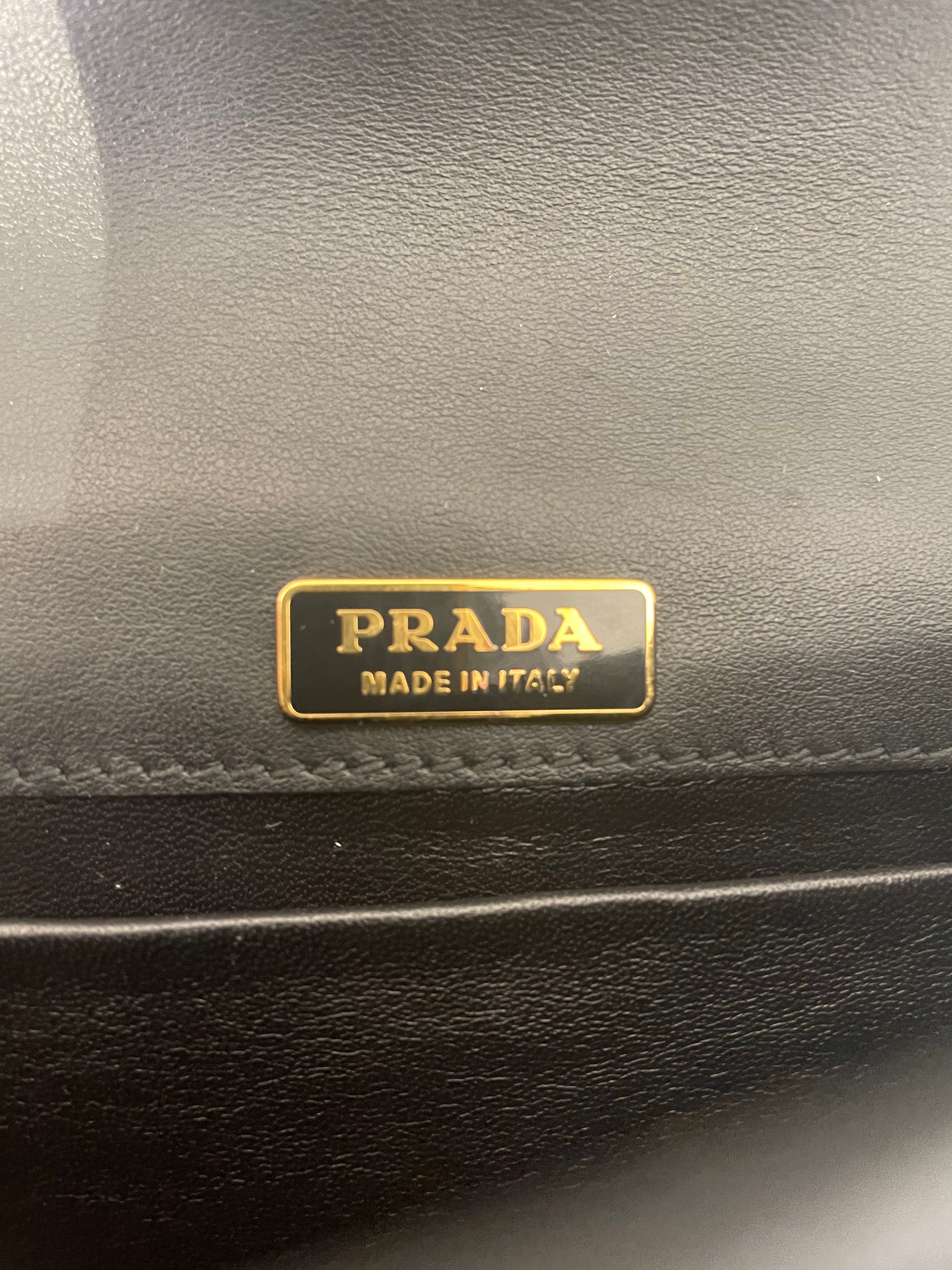 PRADA/Bag/Leather/BLK/CROC STRAP PIONNIERE BAG view 4