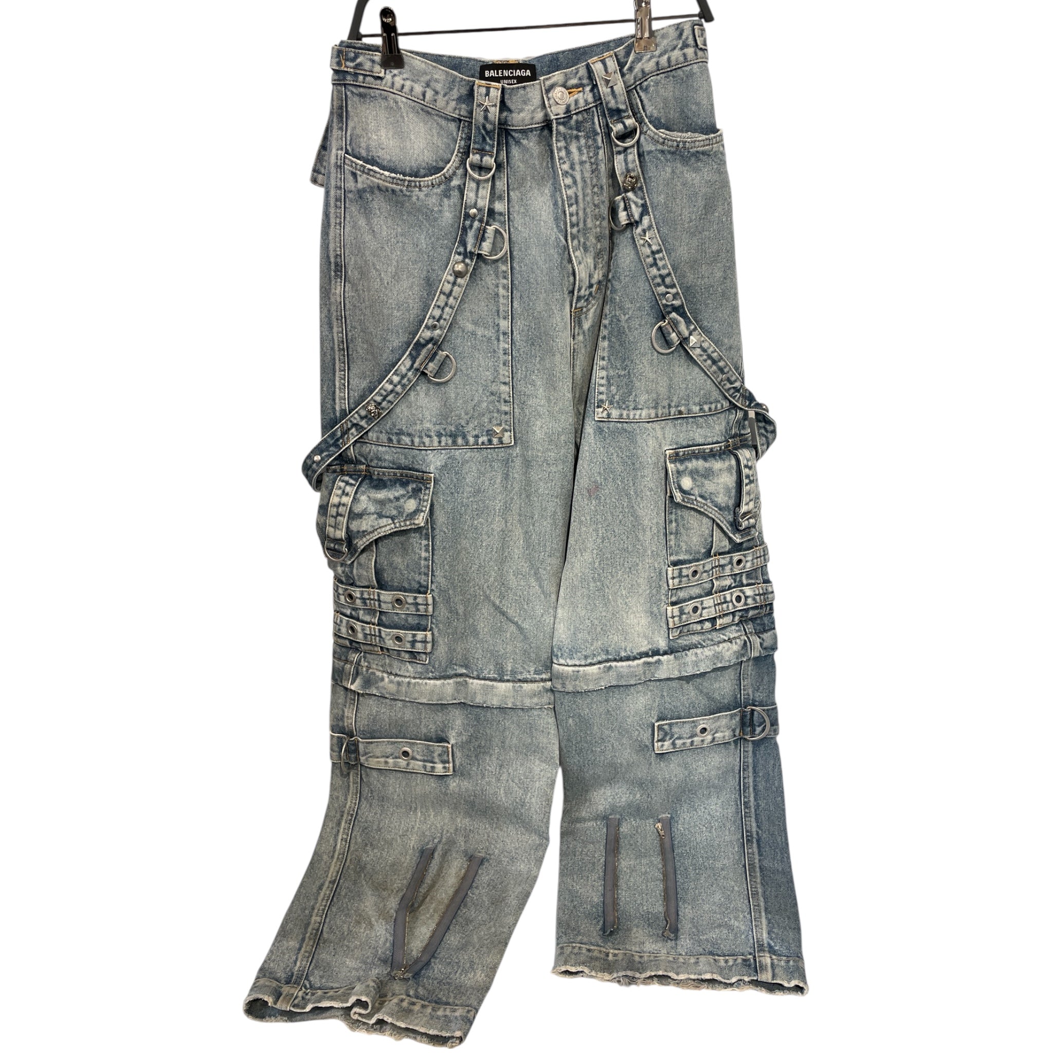 BALENCIAGA/Cargo Pants/29/Denim/BLU/2021