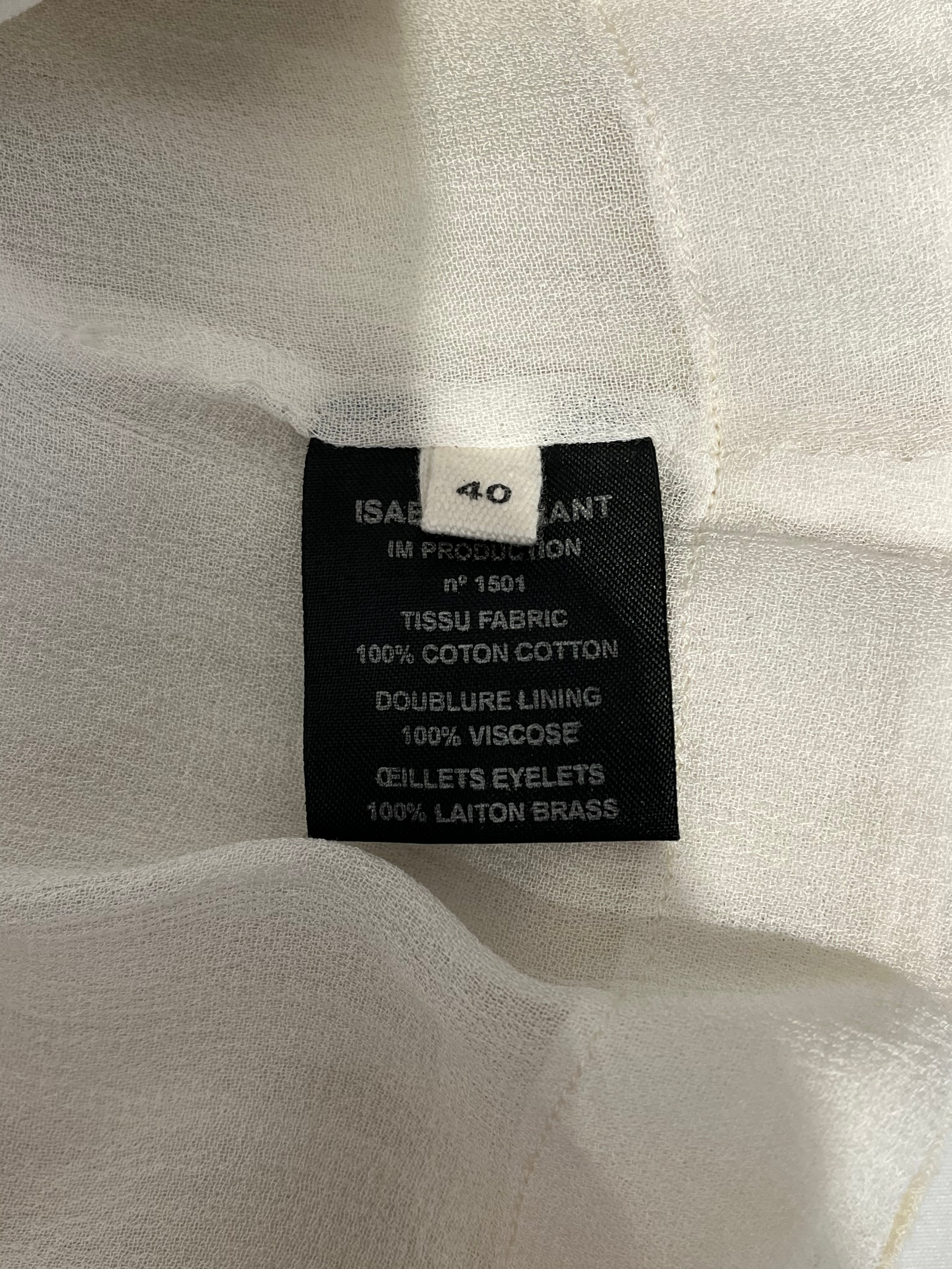 ISABEL MARANT ETOILE/Dress/40/Cotton/CRM/STRAPLESS view 4