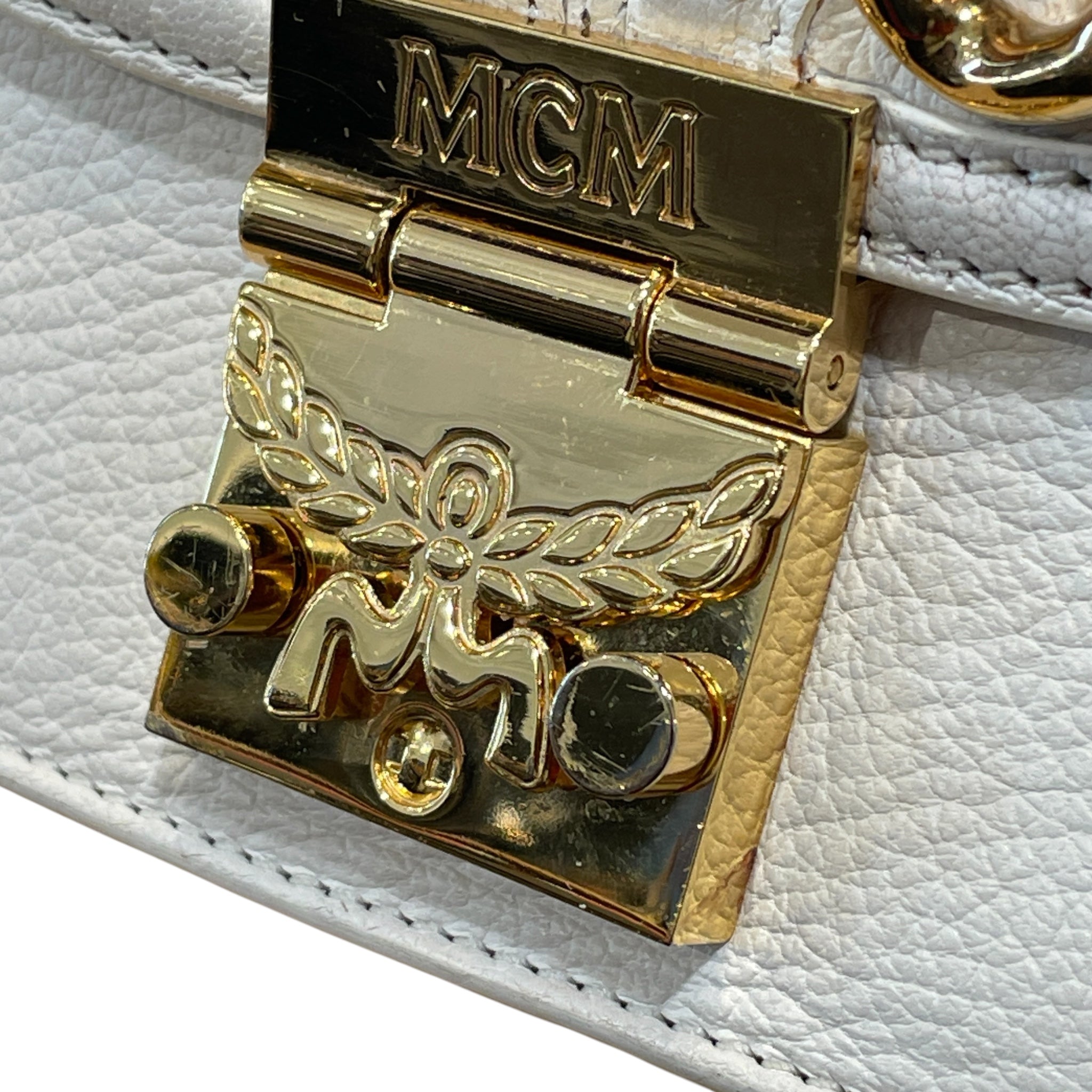 MCM/Cross Body Bag/Leather/WHT/ view 3