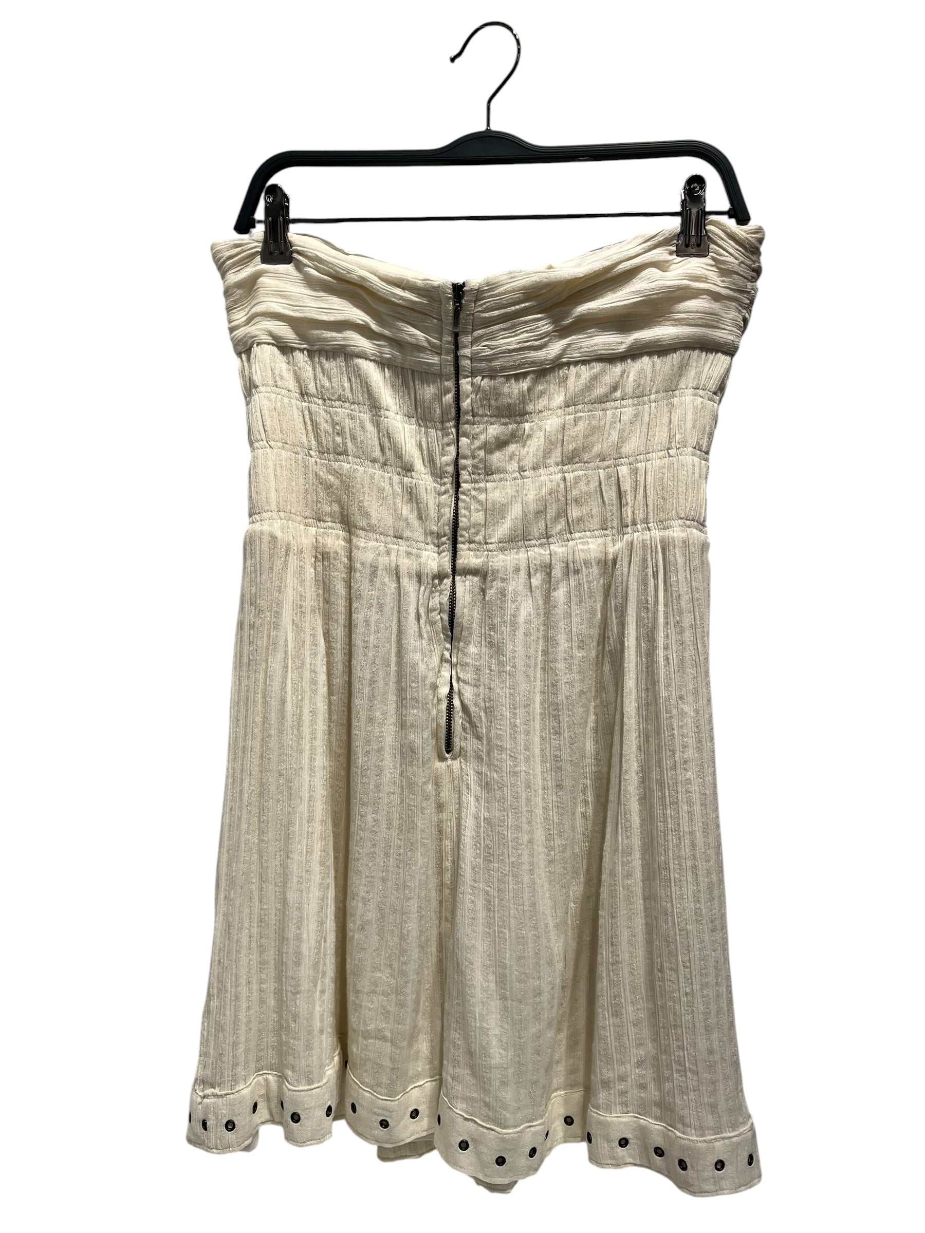 ISABEL MARANT ETOILE/Dress/40/Cotton/CRM/STRAPLESS view 2