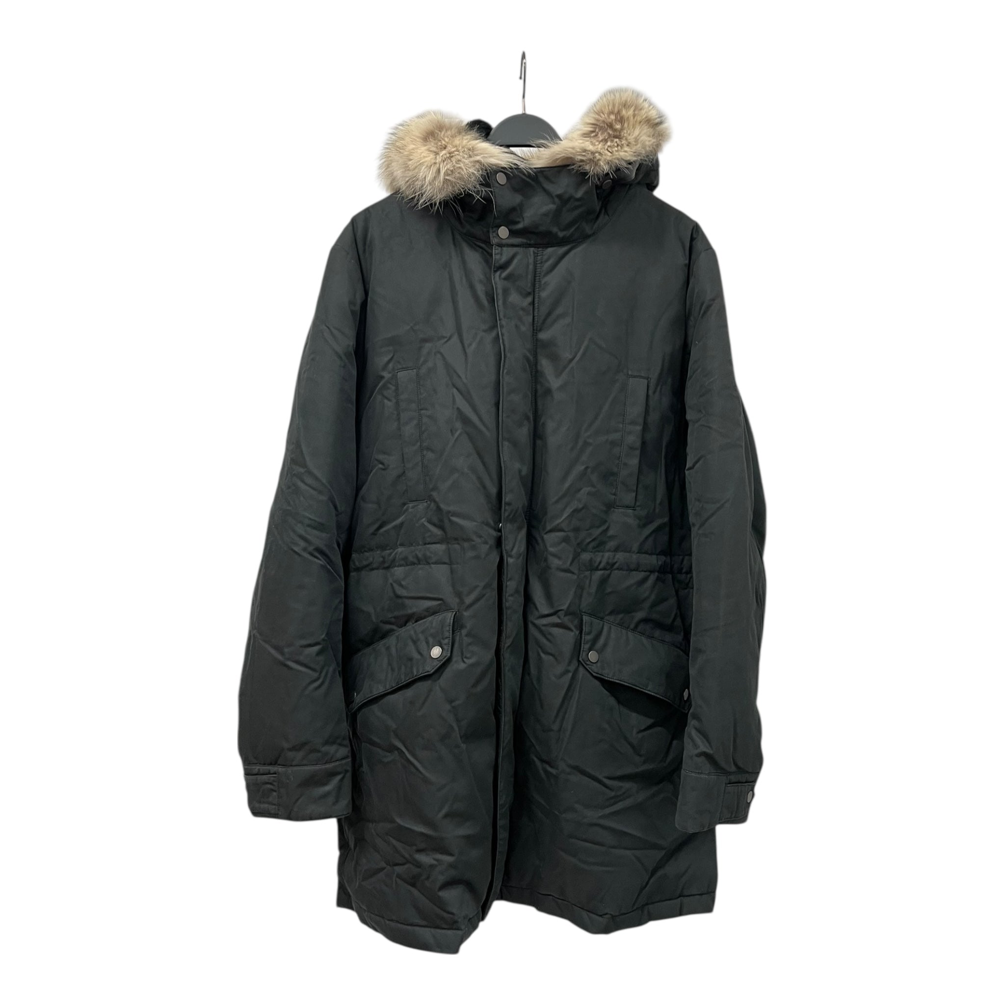 YVES SALOMON/Jacket/54/Polyester/BLK/#INT6WHM01794CT1C99/ FUR TRIM view 1