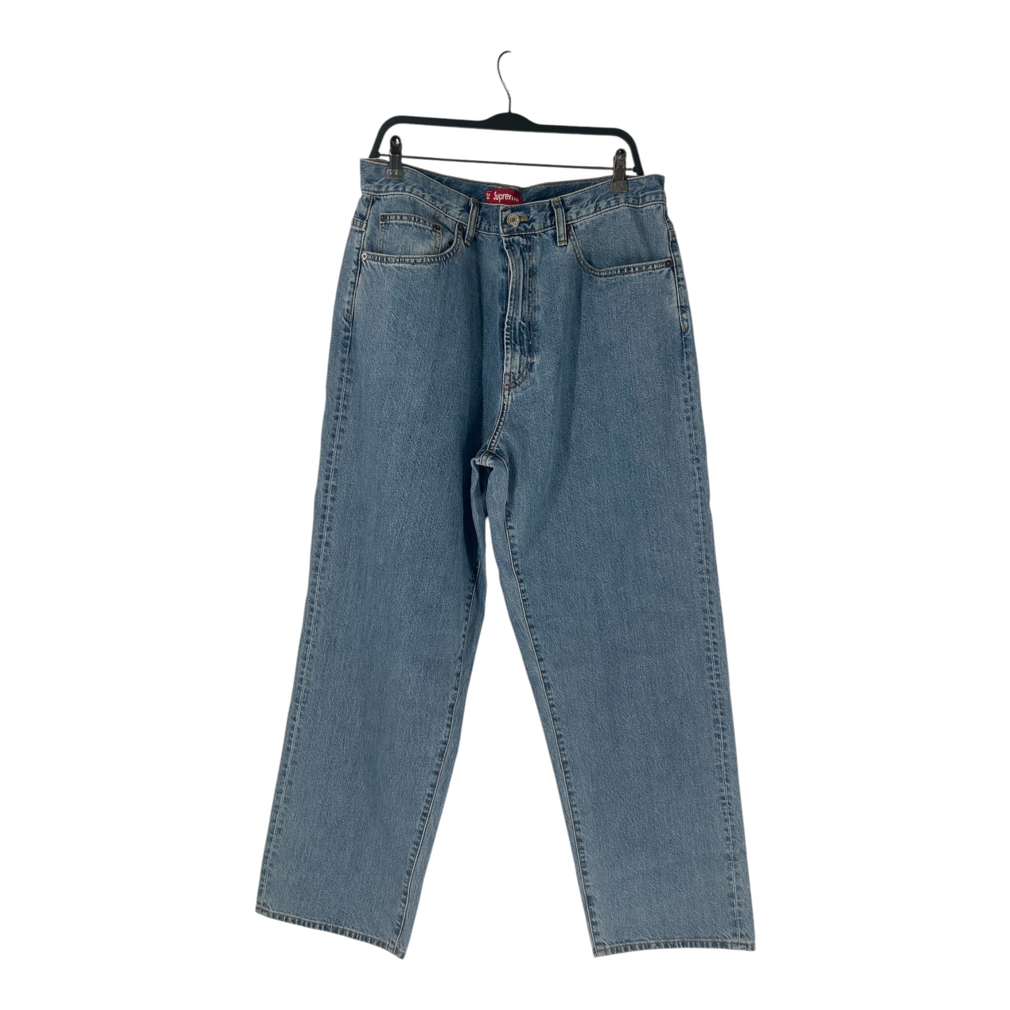 Supreme/Straight Pants/34/Denim/BLU/NVY RED LOGO BACK PKT view 1