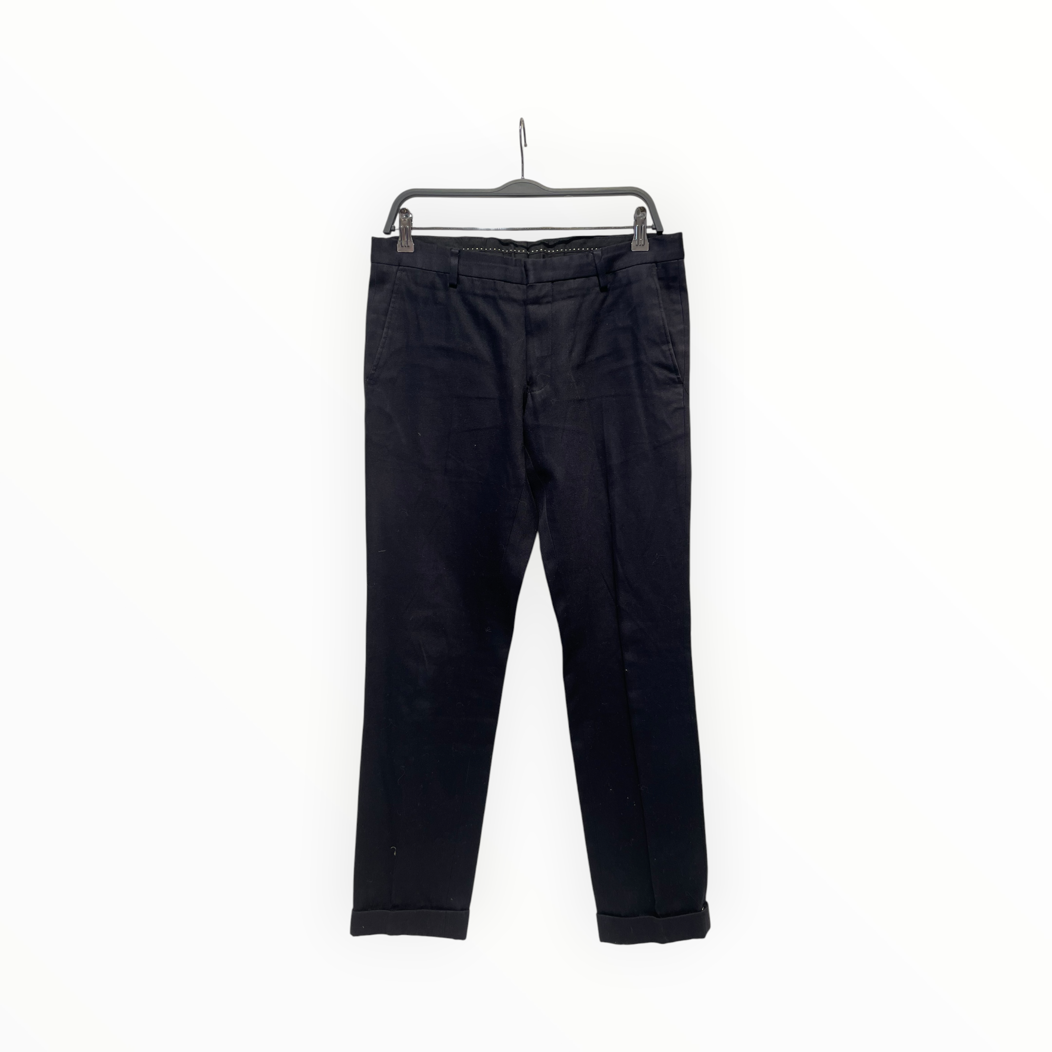 DRIES VAN NOTEN/Slacks/46/Cotton/NVY/PLAIN SLACKS view 1