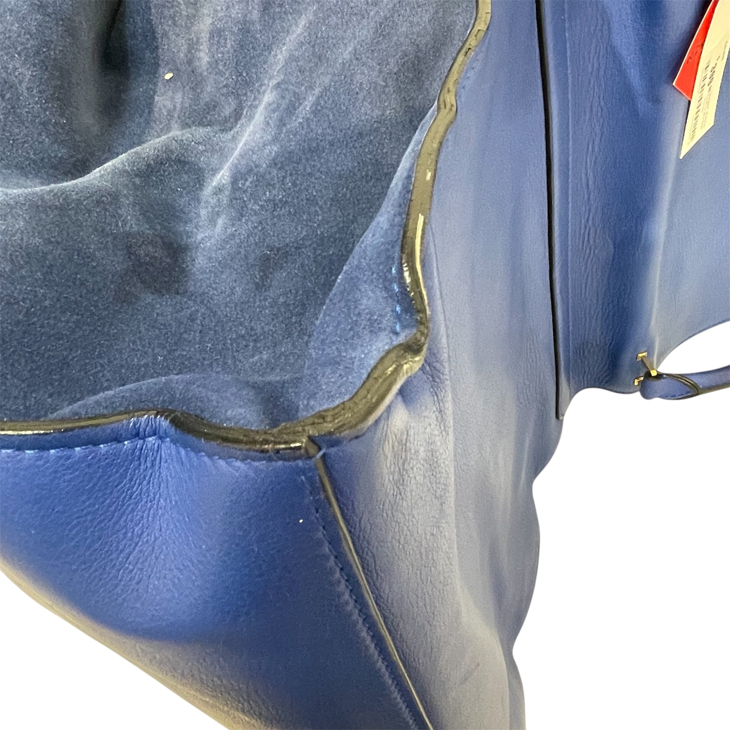 CELINE/Hand Bag/Leather/BLU/Celine deep blue bag view 5