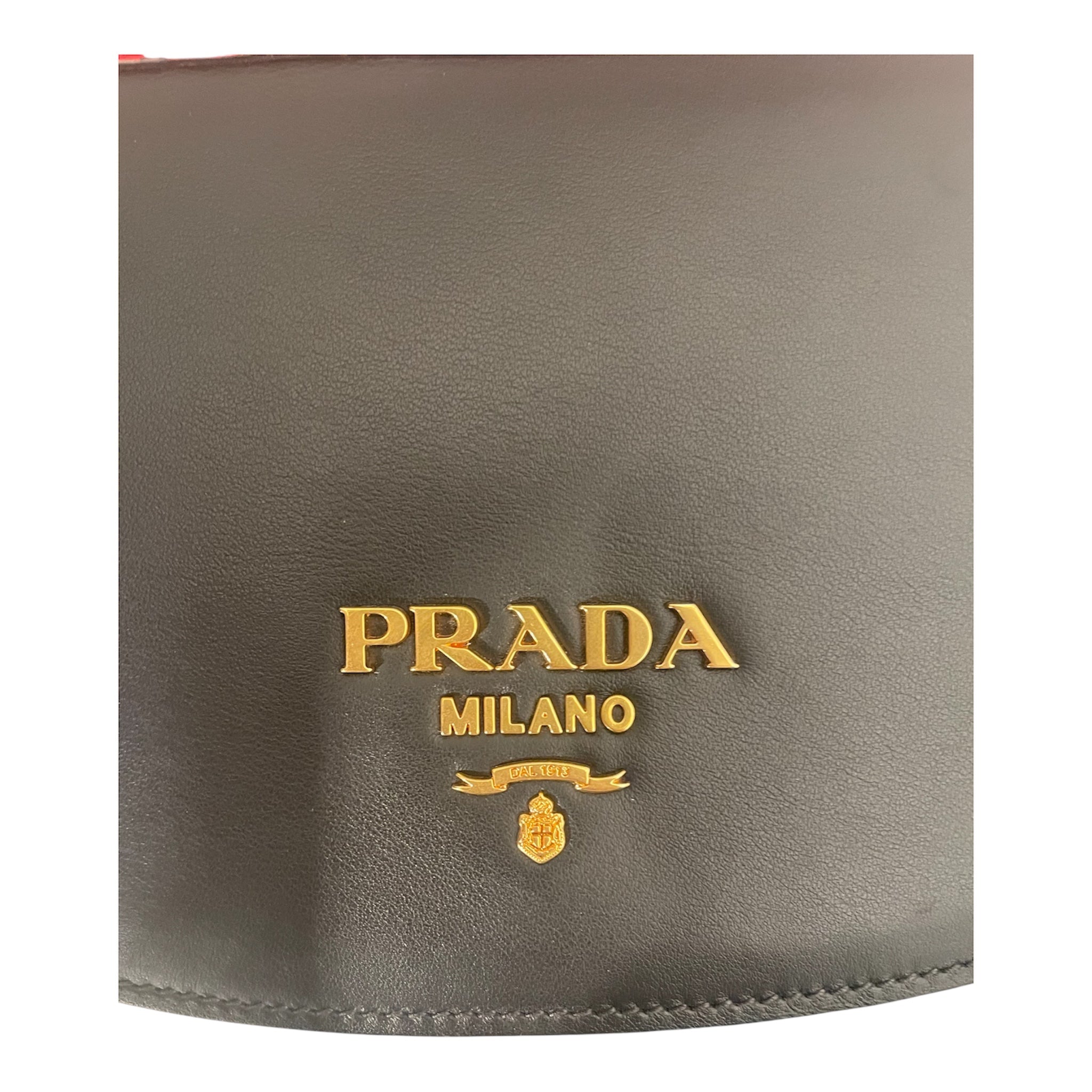 PRADA/Bag/Leather/BLK/CROC STRAP PIONNIERE BAG view 6