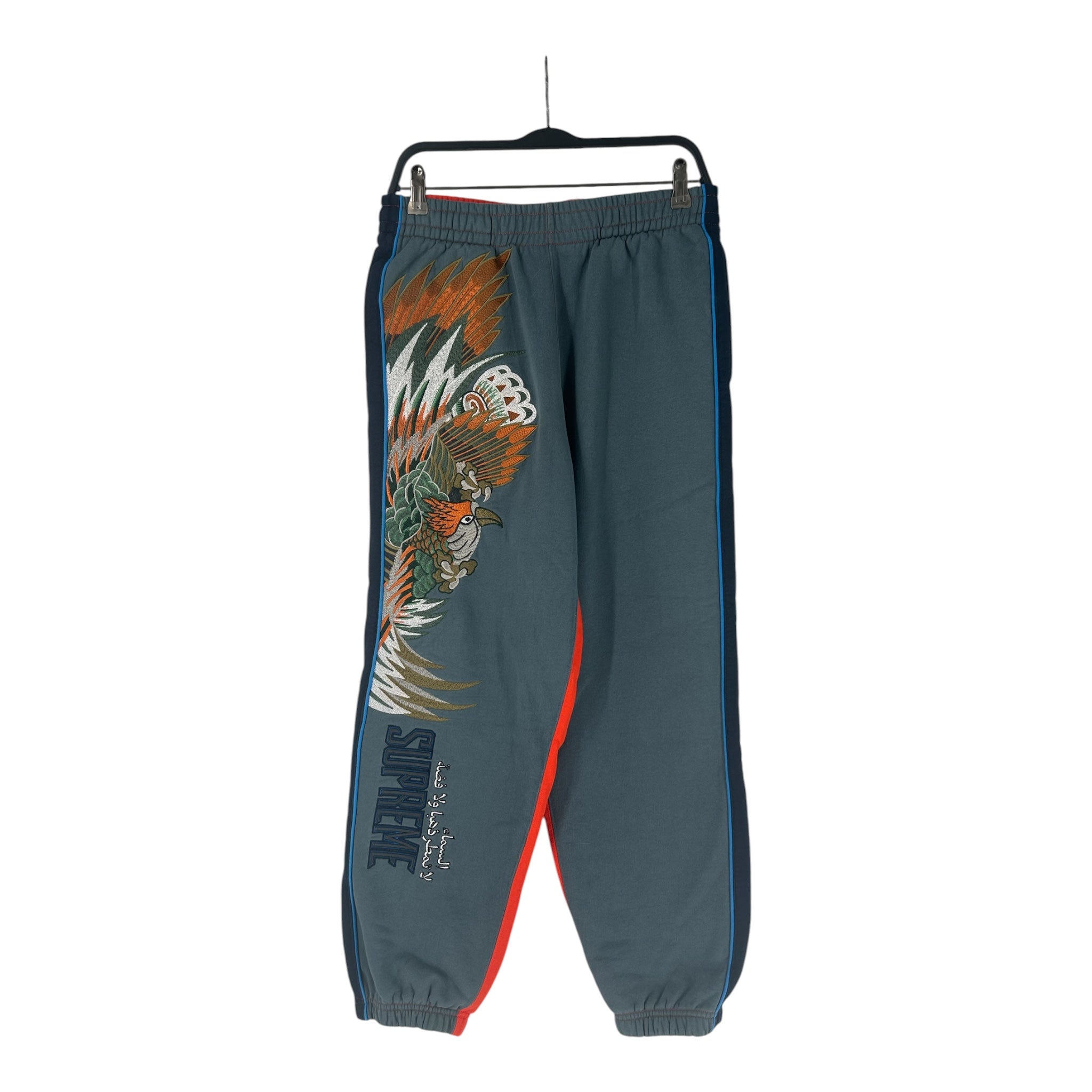 Supreme/Pants/S/Cotton/BLU/Joggers/FALCON EMBROIDERED ORN NAVY view 1