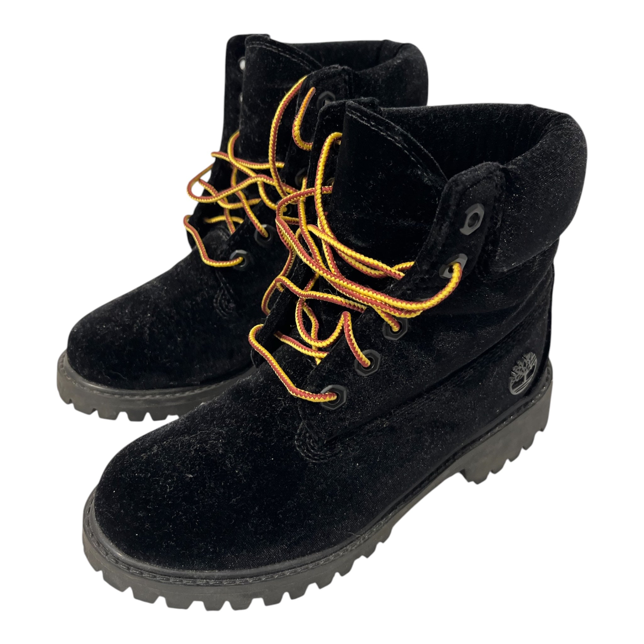 Timberland/OFF-WHITE/Boots/US 5.5/Velour/BLK/ view 1