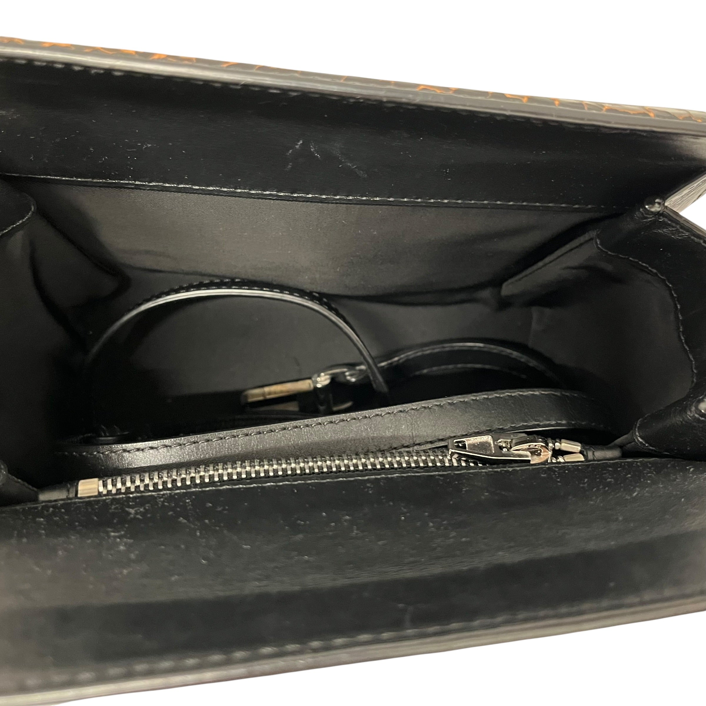 Alexander Wang/Cross Body Bag/Leather/BLK/CRACKLED LEATHER METAL FEET view 4