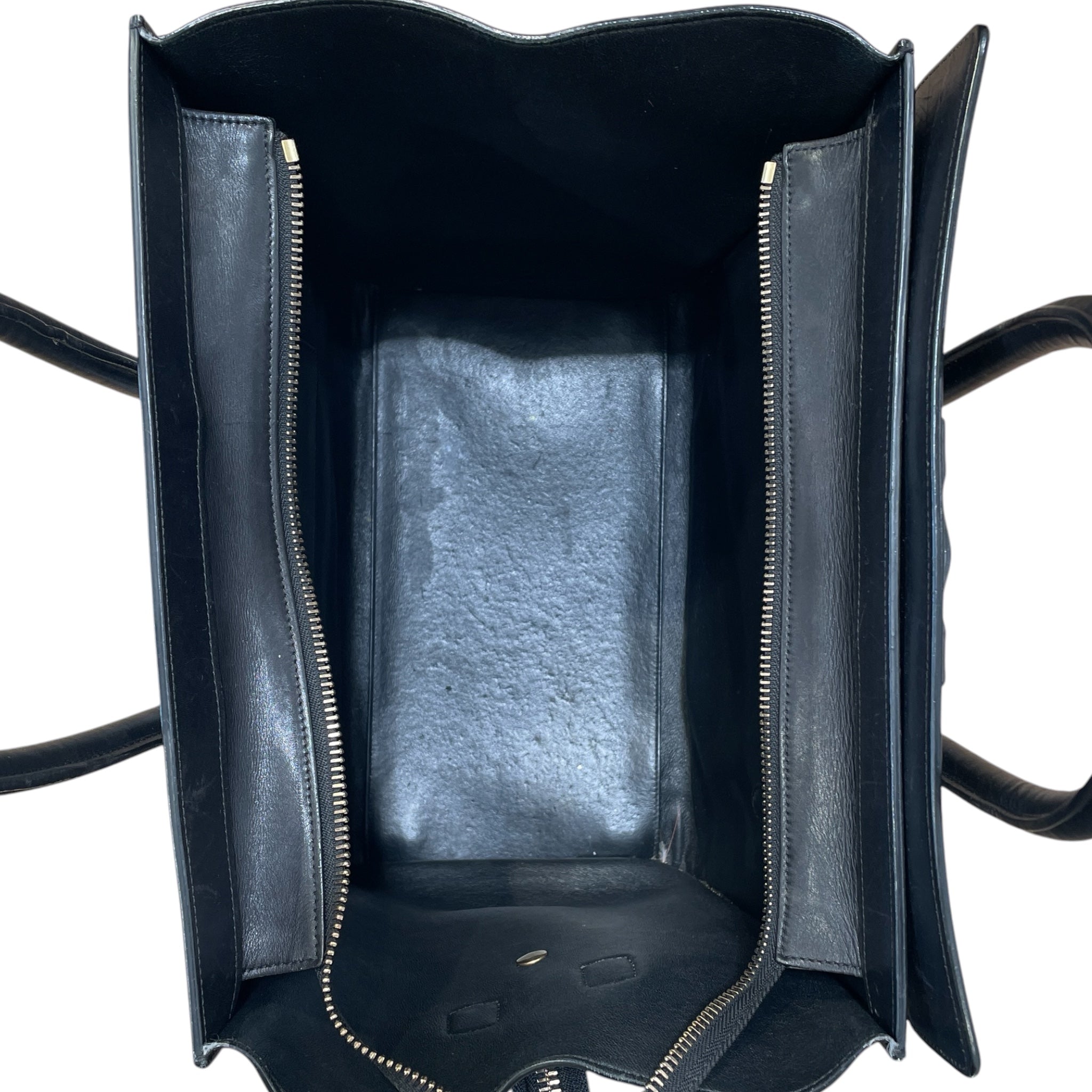 CELINE/Tote Bag/Leather/BLK/BW Palmelatto mini luggage view 3