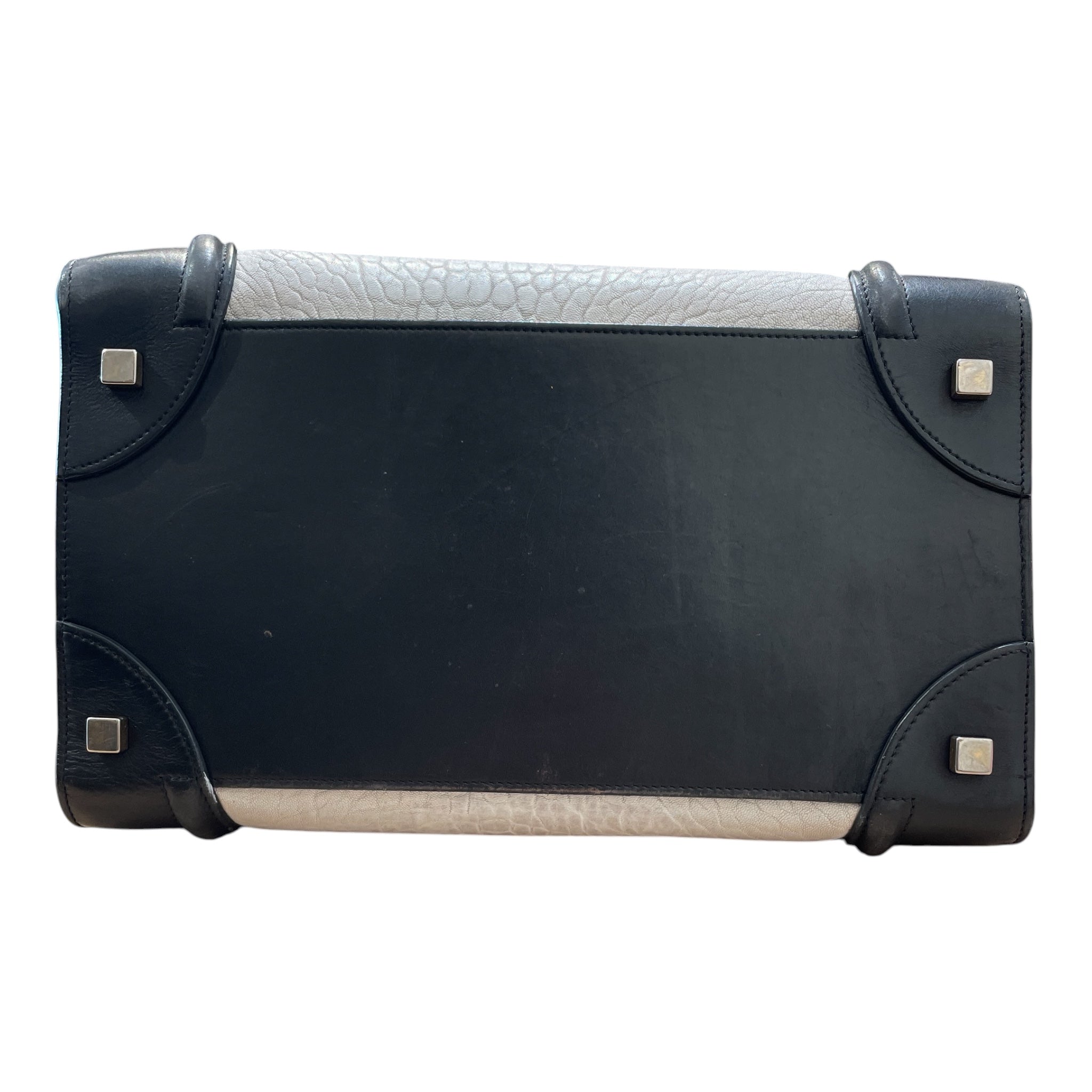 CELINE/Tote Bag/Leather/BLK/BW Palmelatto mini luggage view 4