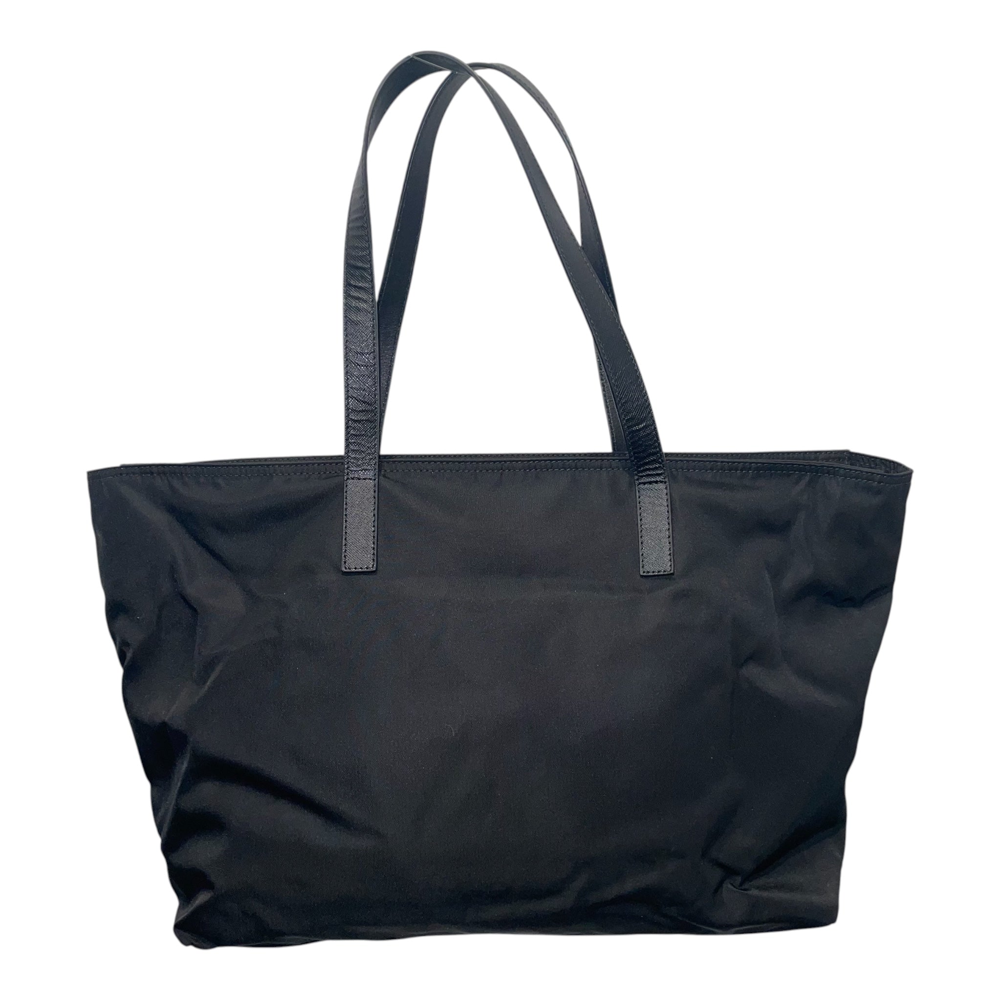PRADA/Tote Bag/Nylon/BLK/tessuto tote, front pocket view 2