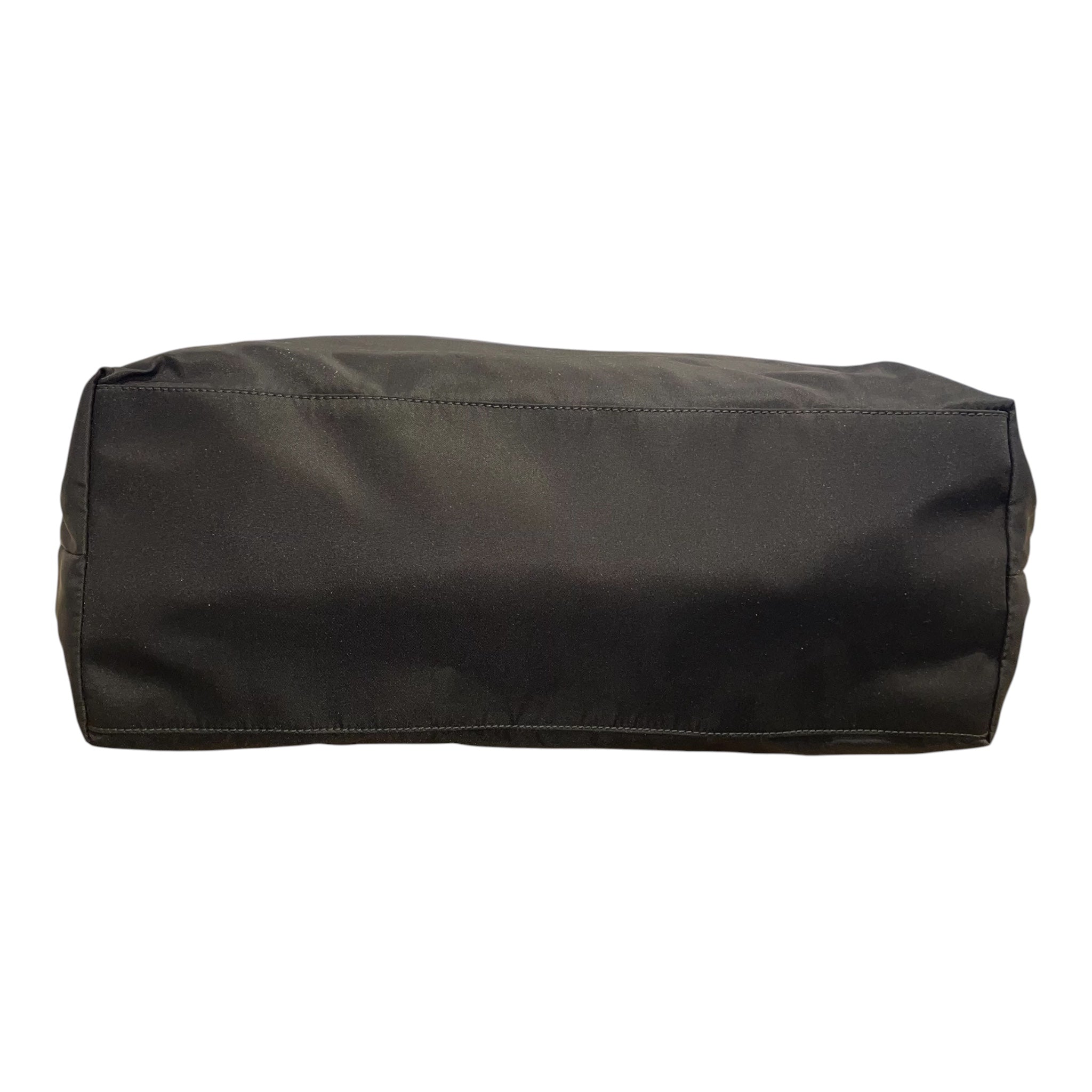 PRADA/Tote Bag/Nylon/BLK/tessuto tote, front pocket view 3