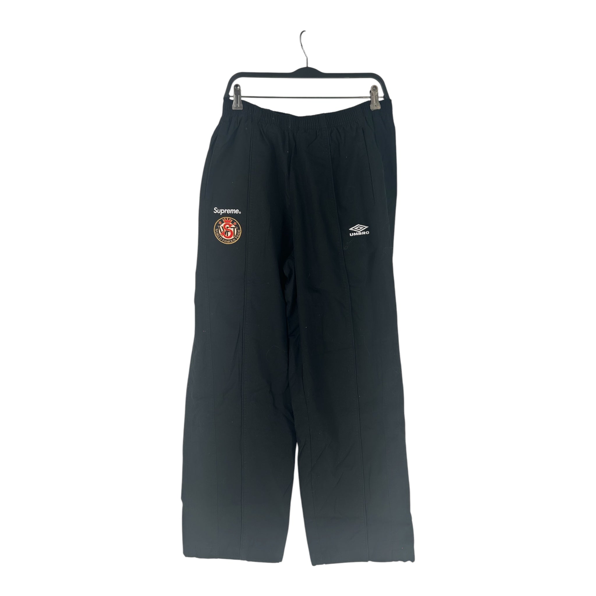 Supreme/Straight Pants/M/Cotton/BLK/Joggers/UMBRO WORLD FAMOUS TEAM view 1