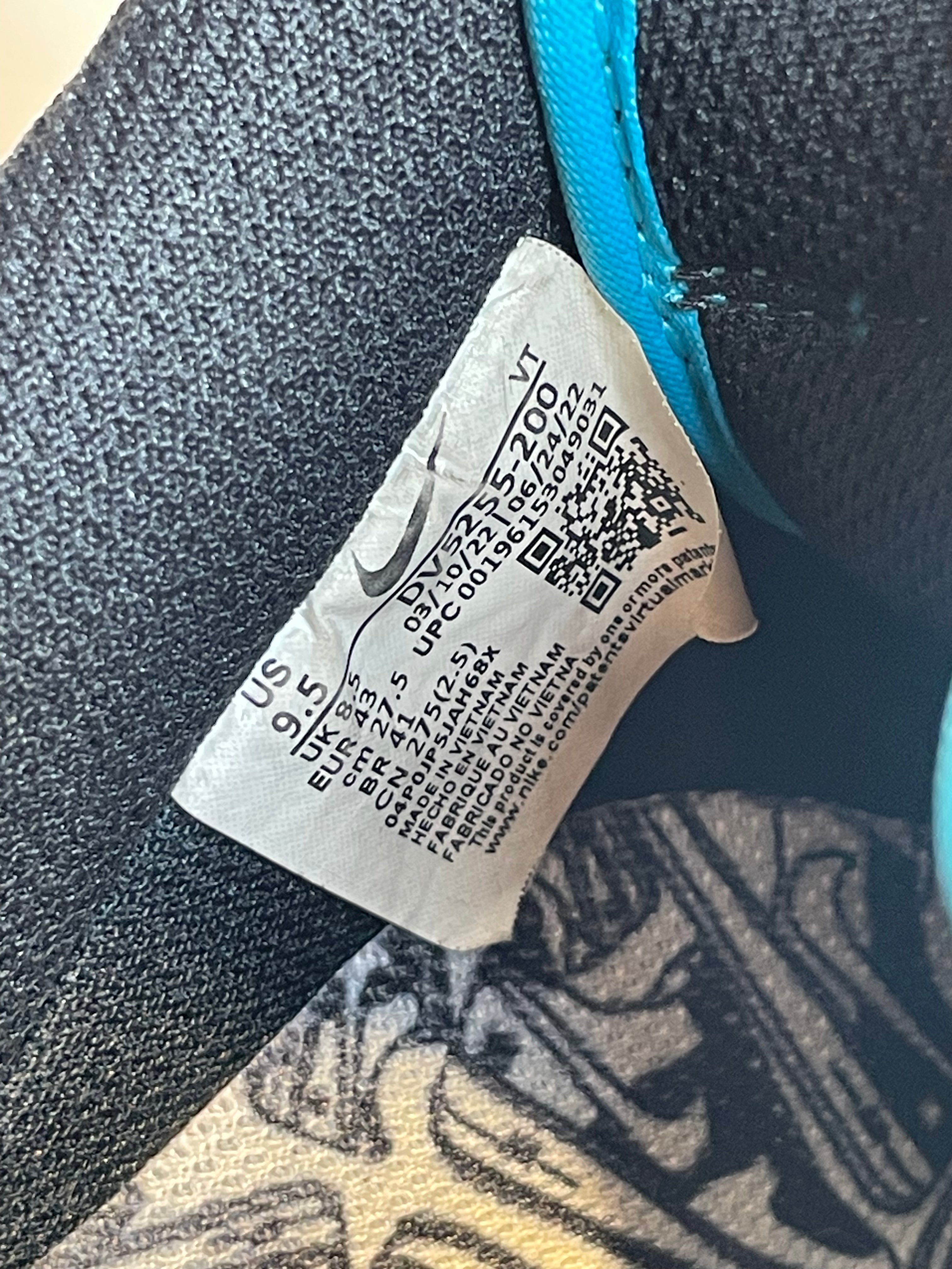 NIKE/Low-Sneakers/US 9.5/All Over Print/BLU/UNDEFEATED AF1 view 8